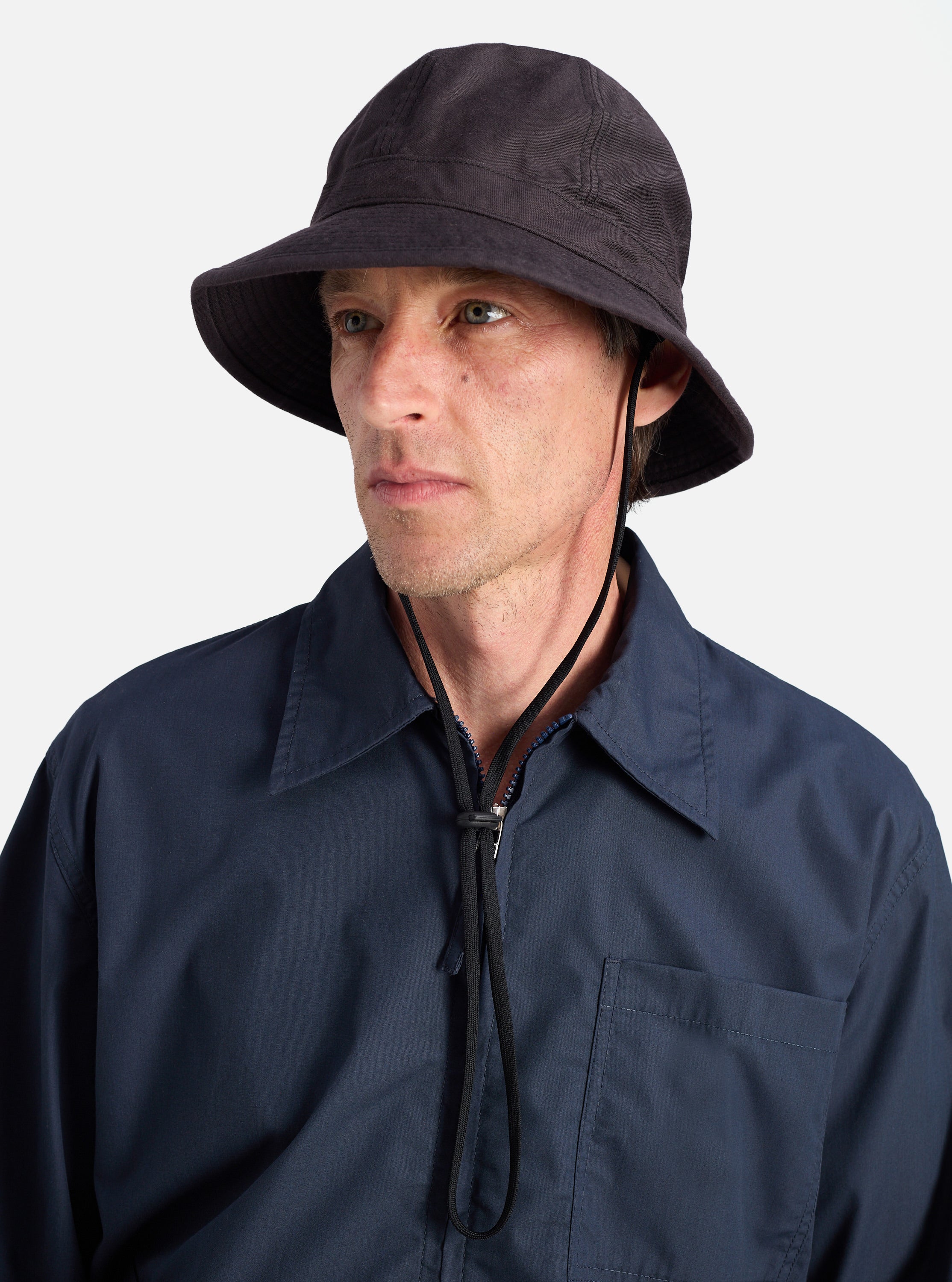 cableami® Black Baker Back Satin Cotton Metro Hat – Universal Works