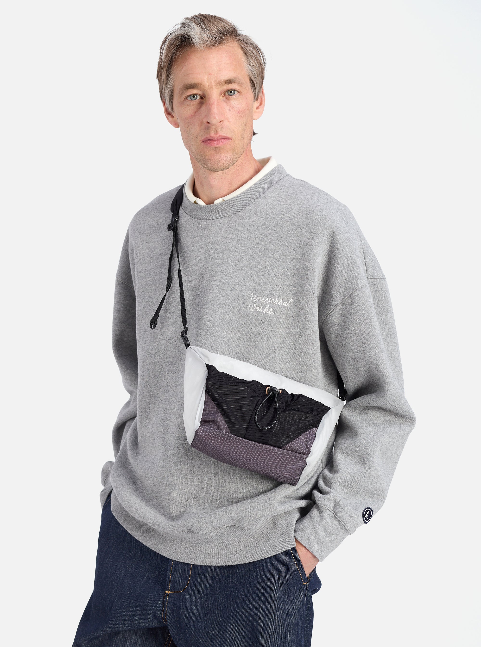White Nylon F/CE.® Cordura Sil Sacoche