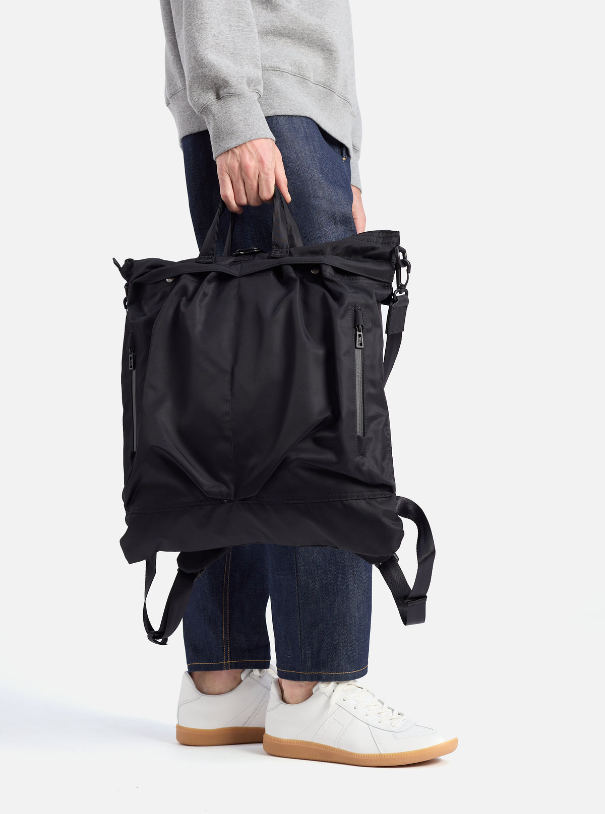 Black Recycled Twill F/CE.® 3-Way Helmet Bag