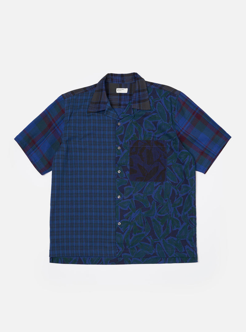 Limited Edition Navy Mixed Check Camp Shirt