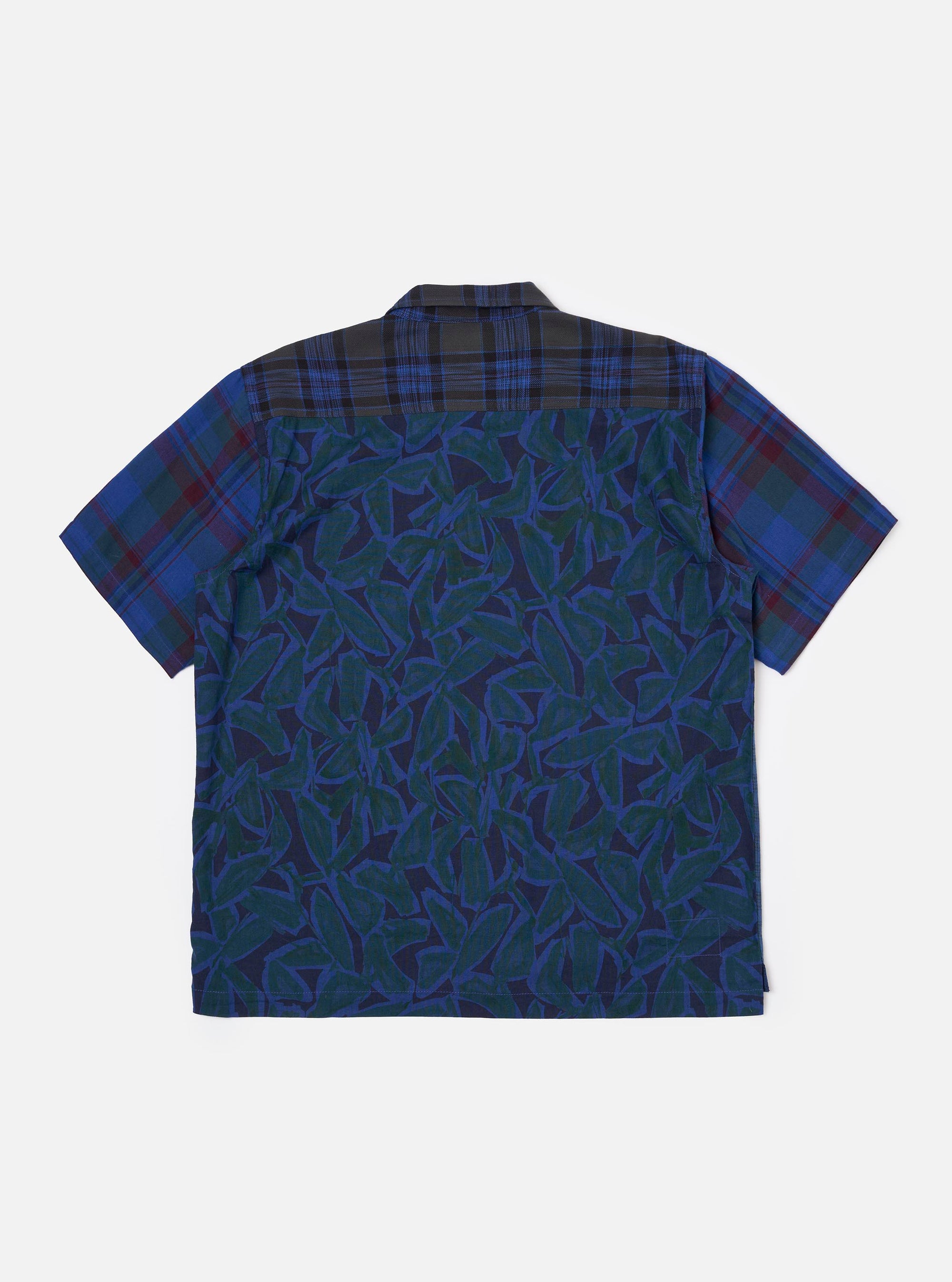 Limited Edition Navy Mixed Check Camp Shirt