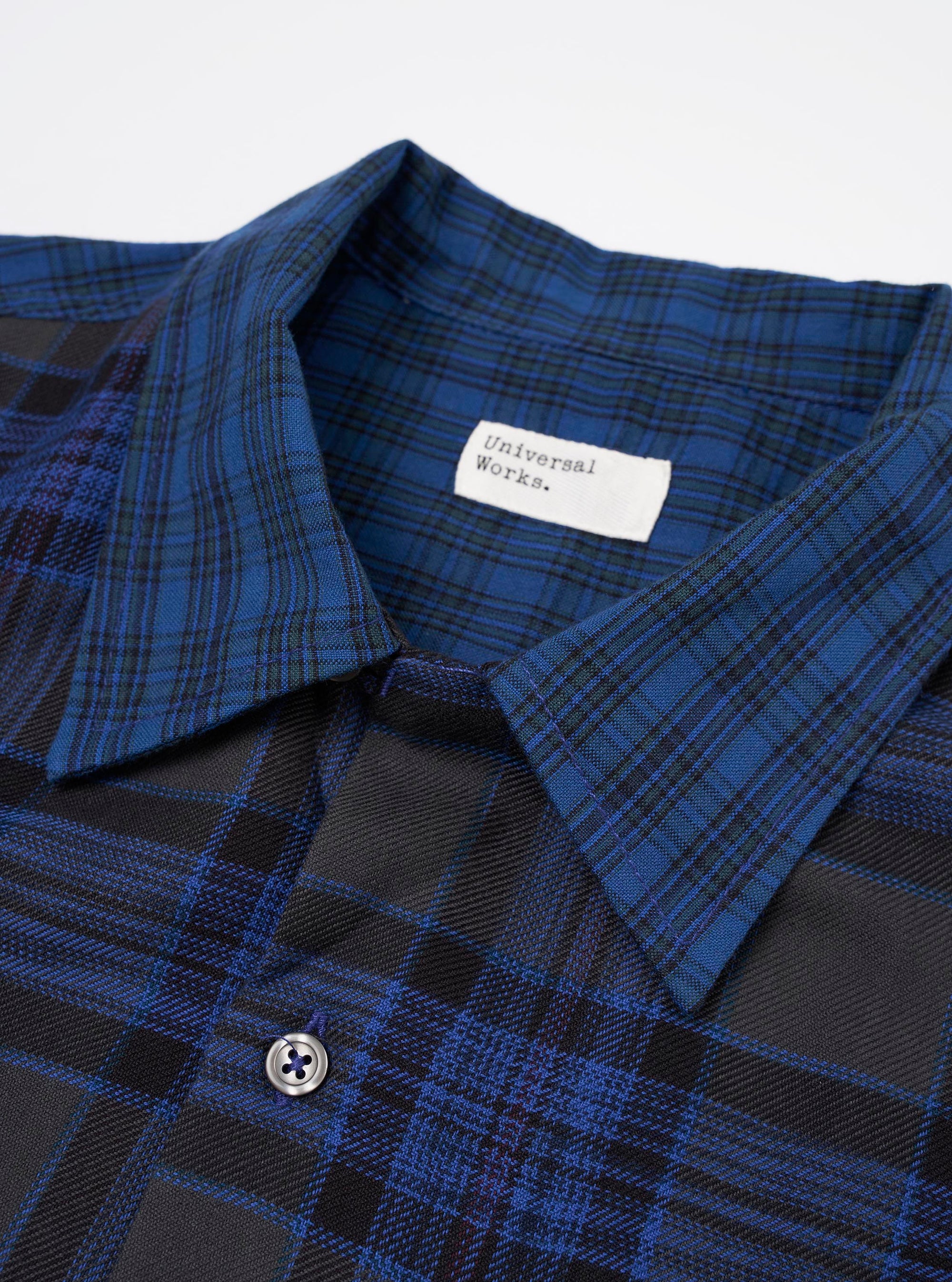 Limited Edition Navy Mixed Check Camp Shirt