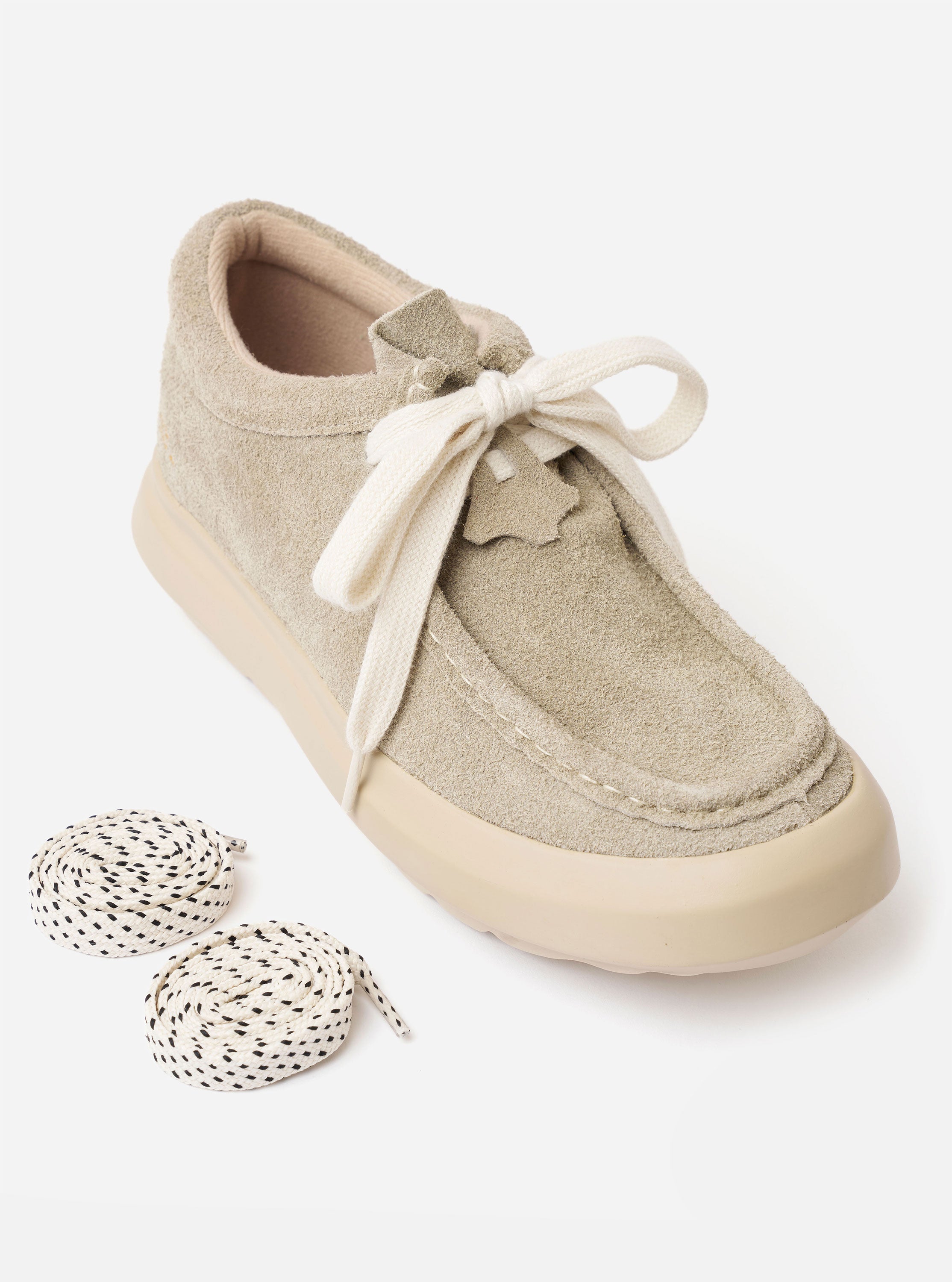 Wander etc. FD/08 in Dust/Off White Suede/Leather – Universal Works