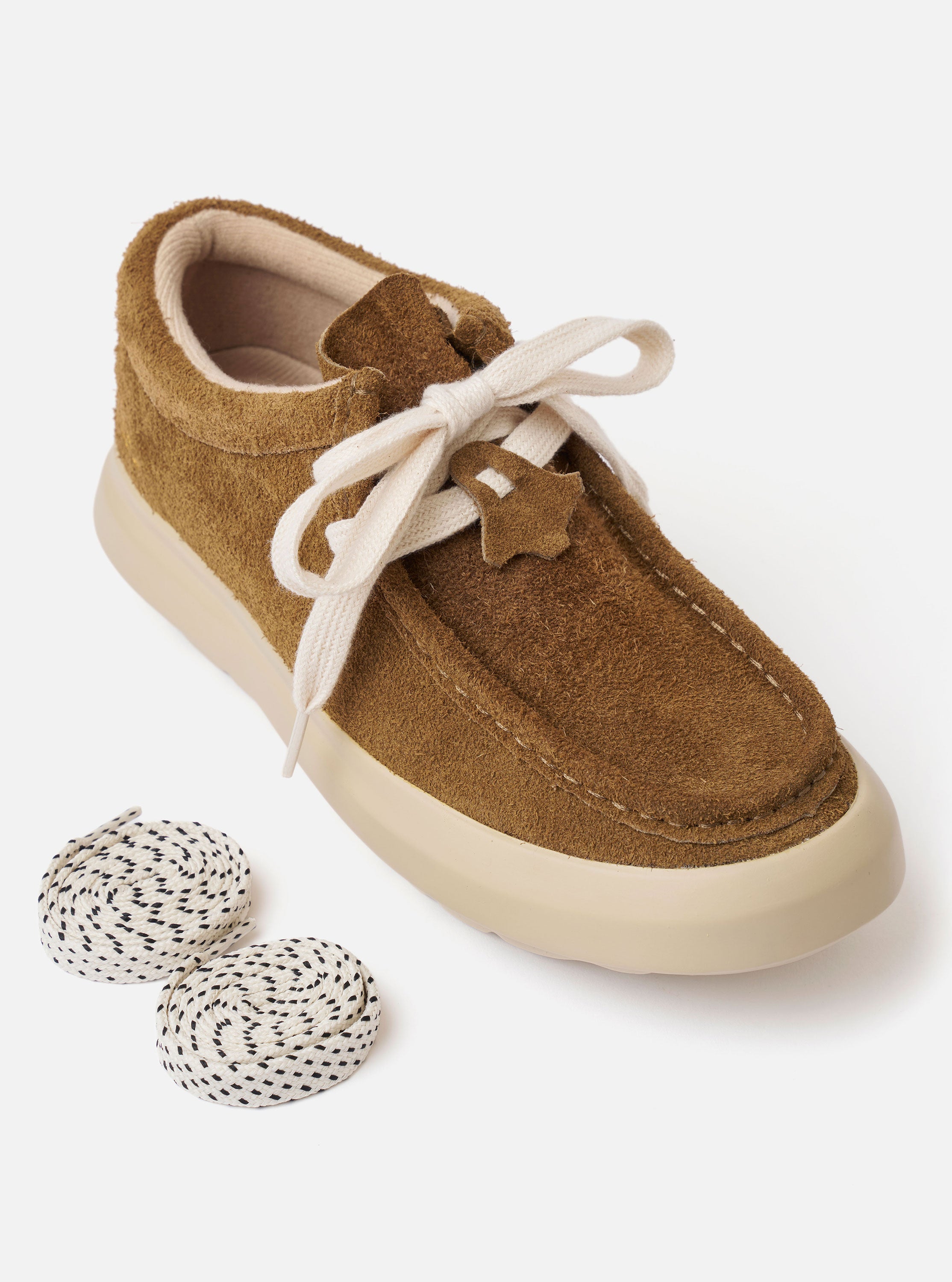 Wander etc. FD/08 in Tobacco/Off White Suede/Leather – Universal Works