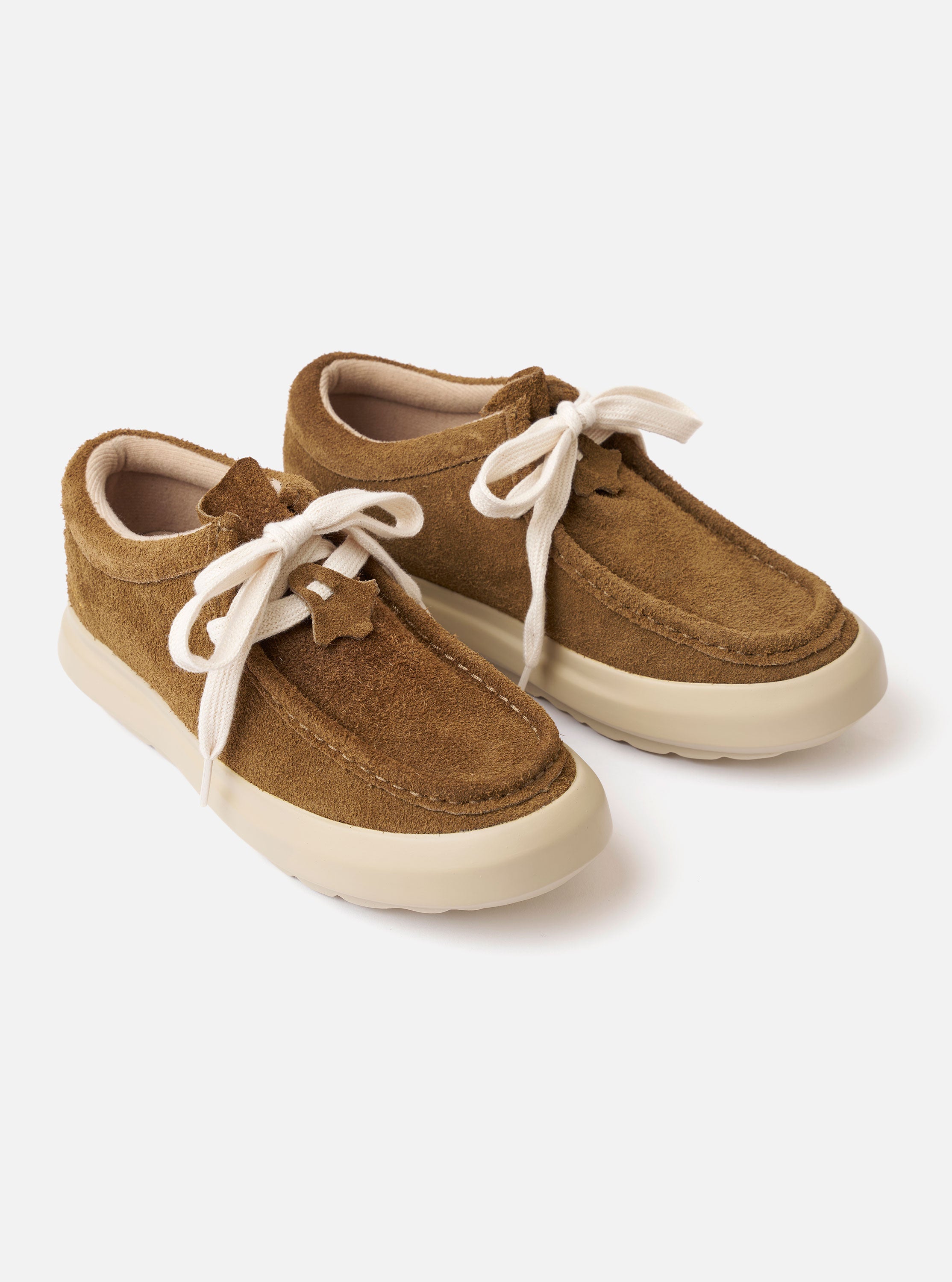 wander .etc FD:08 モカシン ブーツ シューズ Wander etc. FD/08 in Tobacco/Off White Suede/Leather – Universal Works