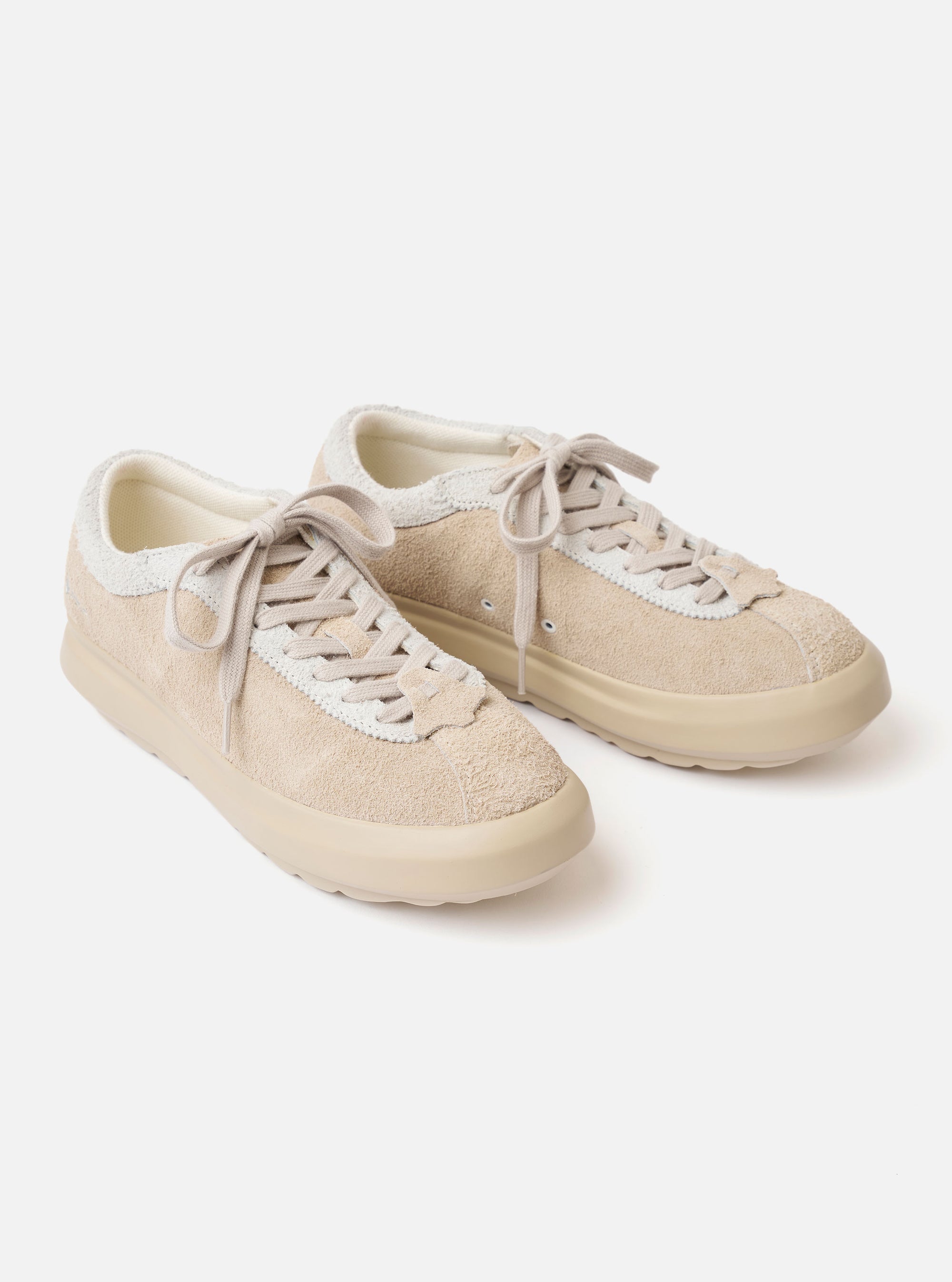 Wander etc. 'The 70's' in Bone Hairy Suede/Leather