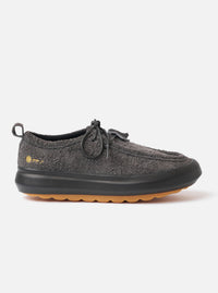 Wander etc. FD/08 Low in Black Asphalt/Gum Hairy Suede