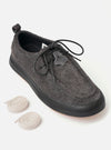 Wander etc. FD/08 Low in Black Asphalt/Gum Hairy Suede