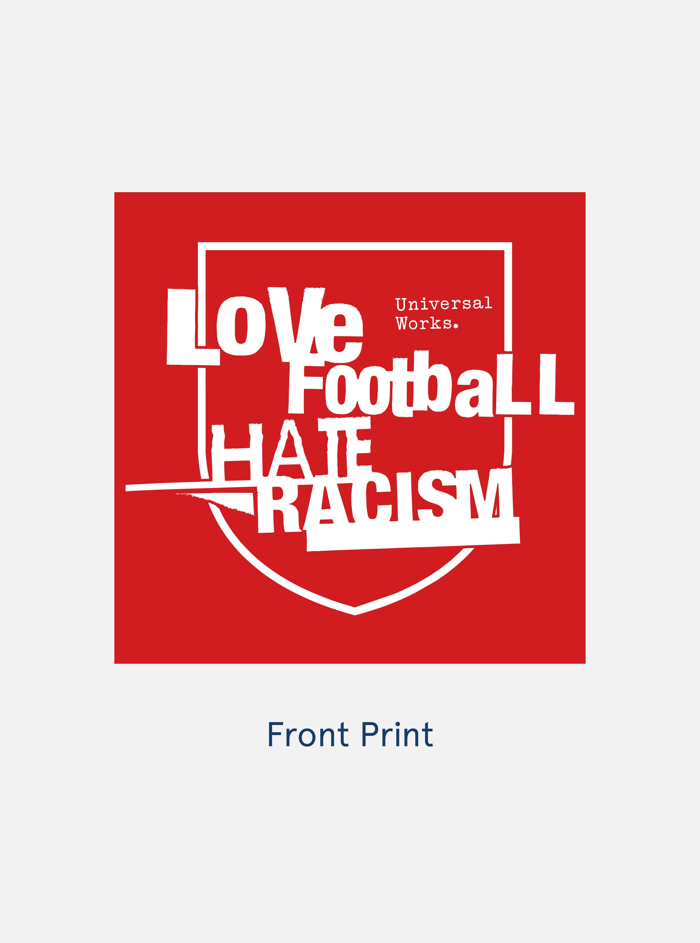 Red Single Jersey Charity Football Tee – Universal Works