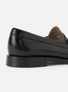 G.H.Bass Black Leather Weejuns Heritage Larson Moc Penny Loafer
