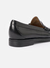G.H.Bass Black Leather Weejun II Larson Moc Penny Loafer
