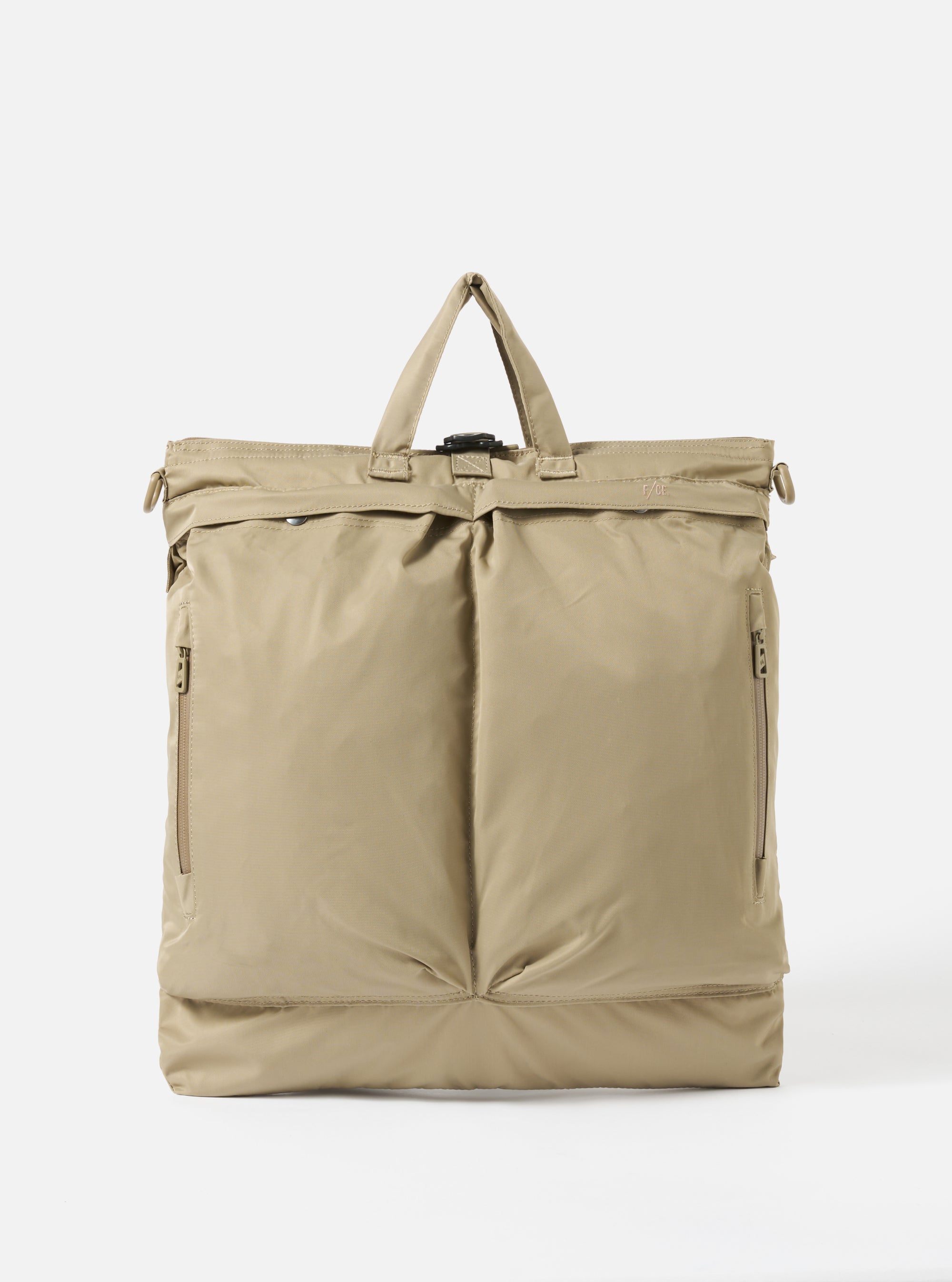 Sage Green Recycled Twill F/CE.® 3-Way Helmet Bag