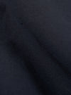 Close-up of the Navy Linen Slub Weave Oxford Pant fabric. The dark blue linen shows a textured weave. The background is a simple, clean surface.