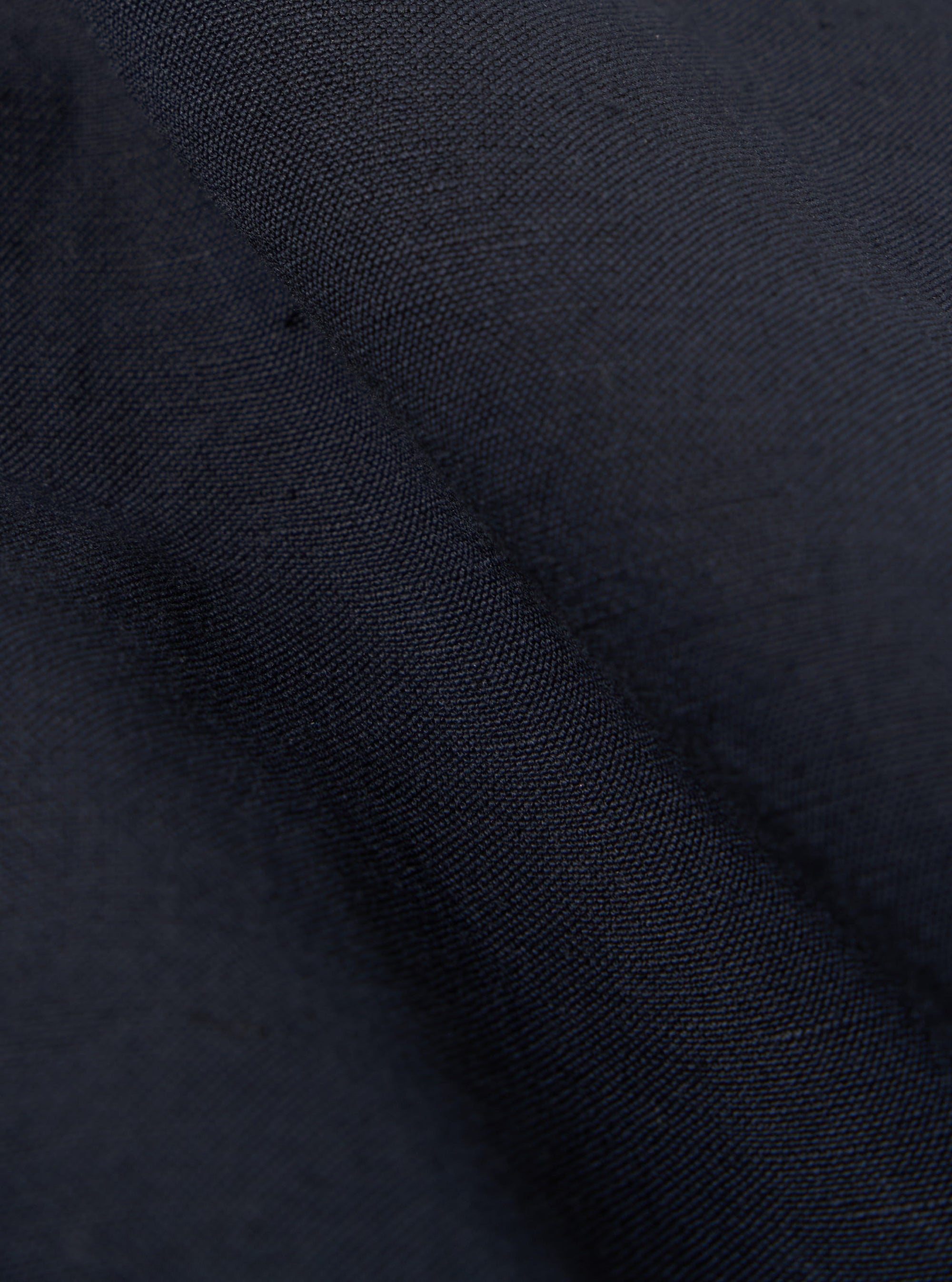 Navy Linen Slub Weave Oxford Pant