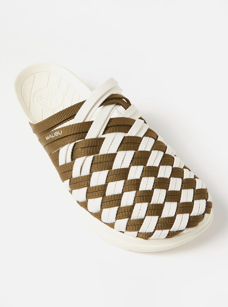 Olive/White Nylon Malibu Colony Classic