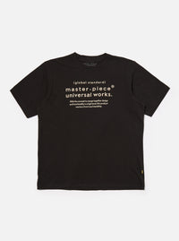 master-piece x Universal Works Black Single Jersey Print Tee
