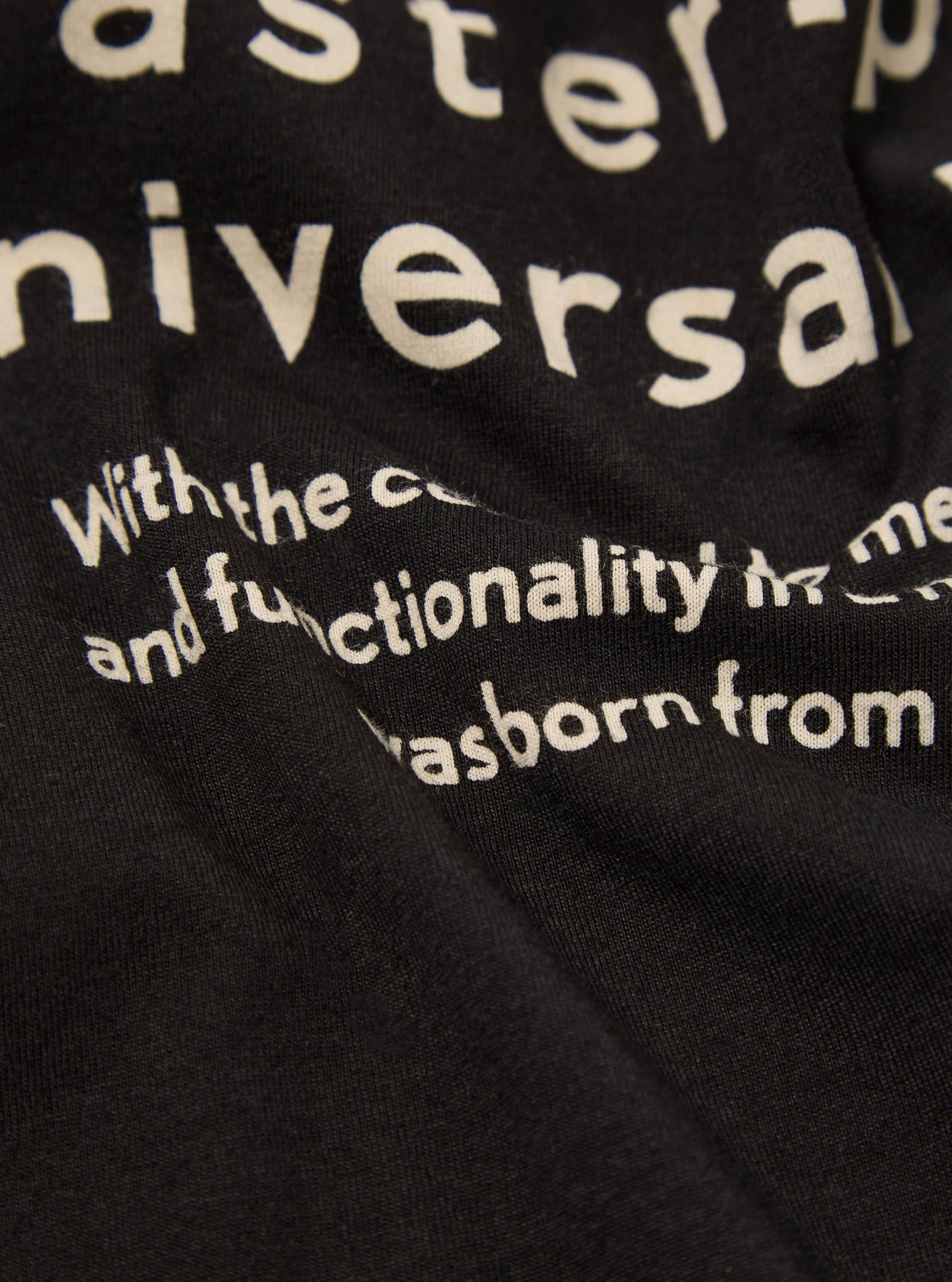master-piece x Universal Works Black Single Jersey Print Tee