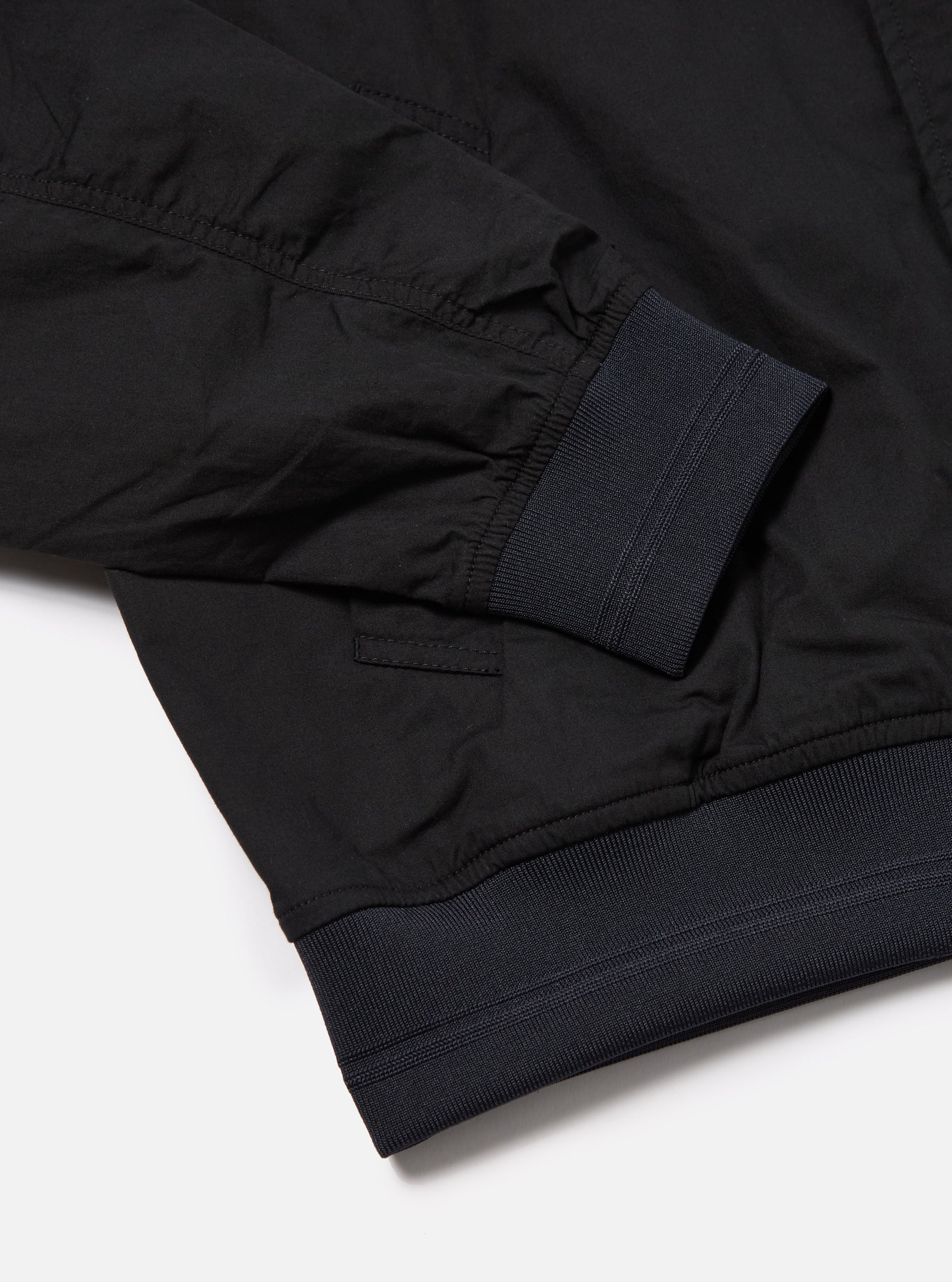 master-piece x Universal Works Black Broadcloth NS Bomber Jacket