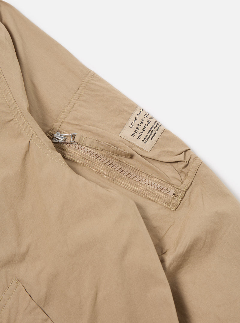 master-piece x Universal Works Sand Broadcloth NS Bomber Jacket
