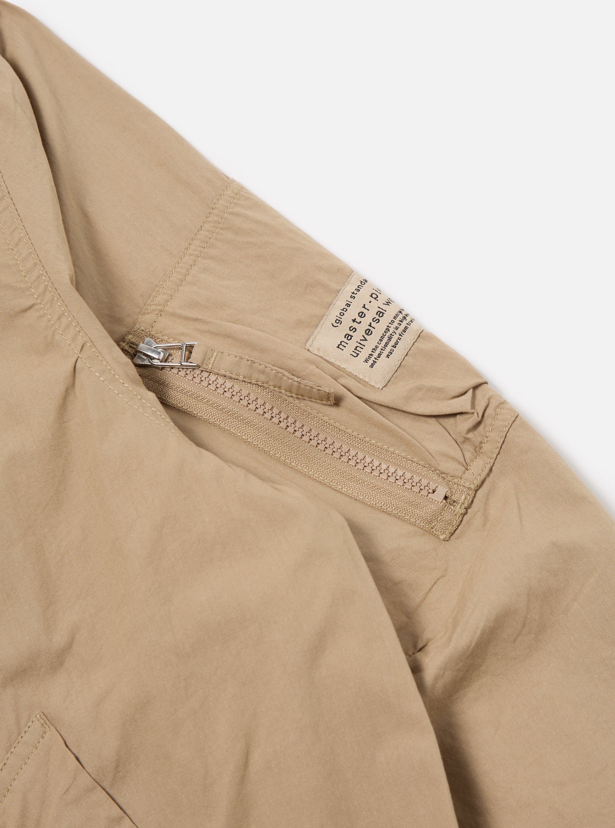 master-piece x Universal Works Sand Broadcloth NS Bomber Jacket