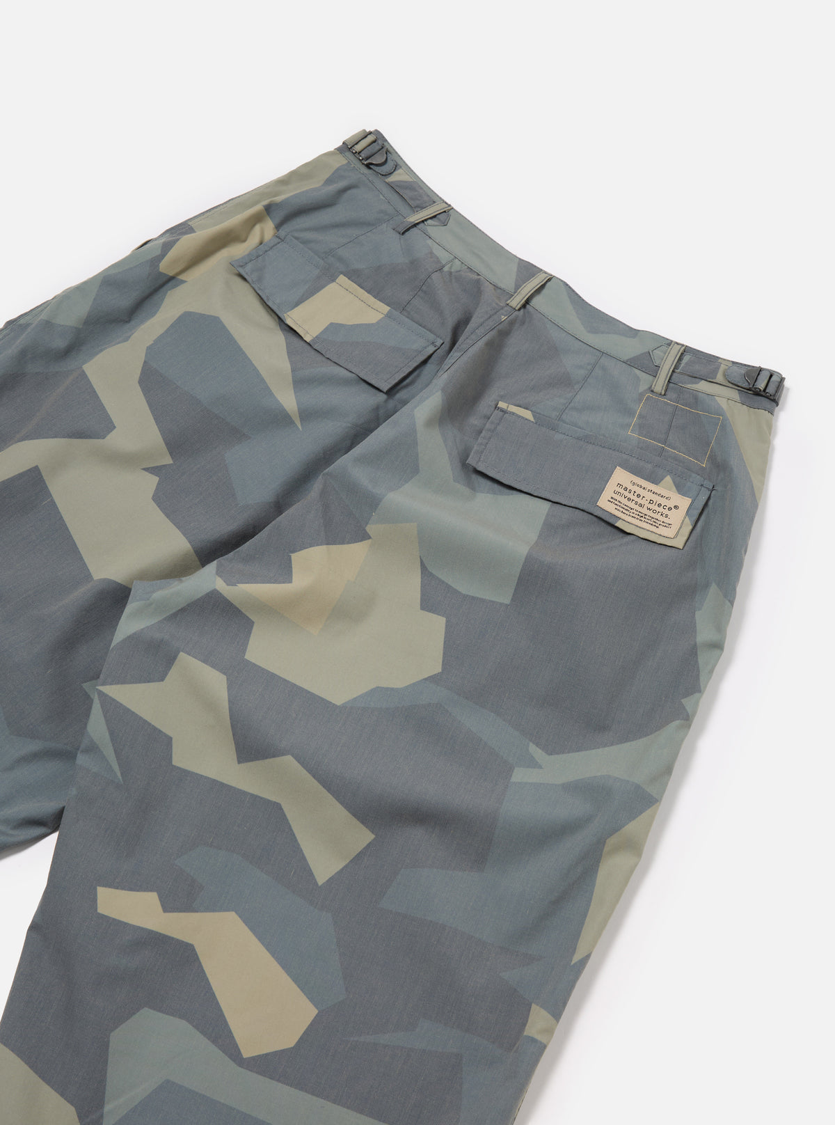 master-piece x Universal Works Blue Camo Recycled Polytech Loose Pilot Trouser