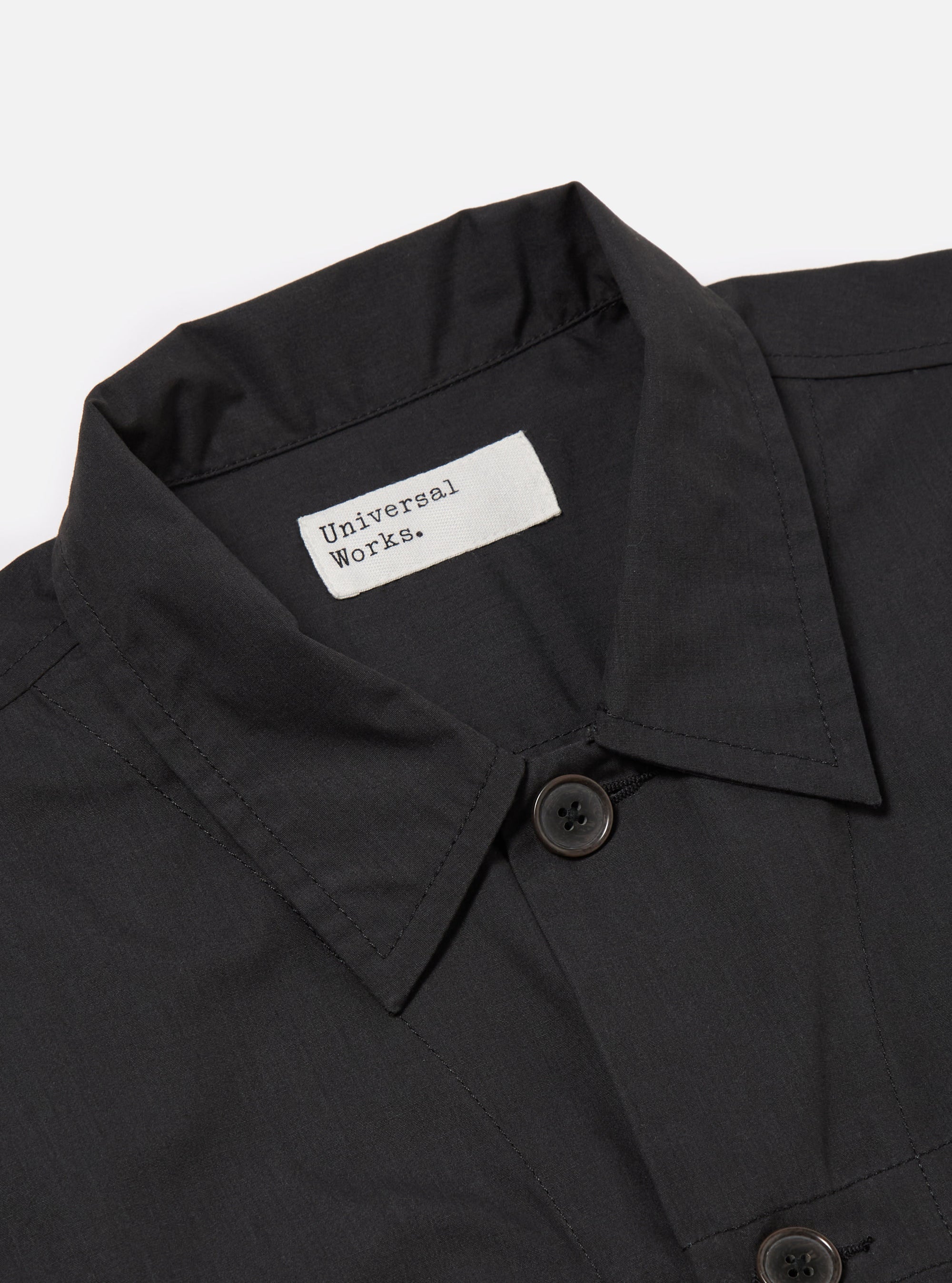 master-piece x Universal Works Black Recycled Polytech Tech Overshirt