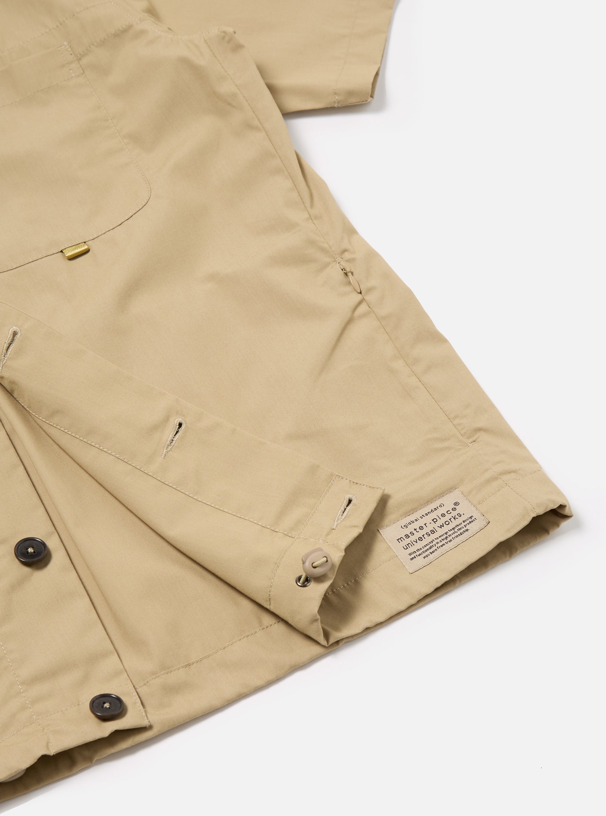 master-piece x Universal Works Sand Recycled Polytech Tech Overshirt