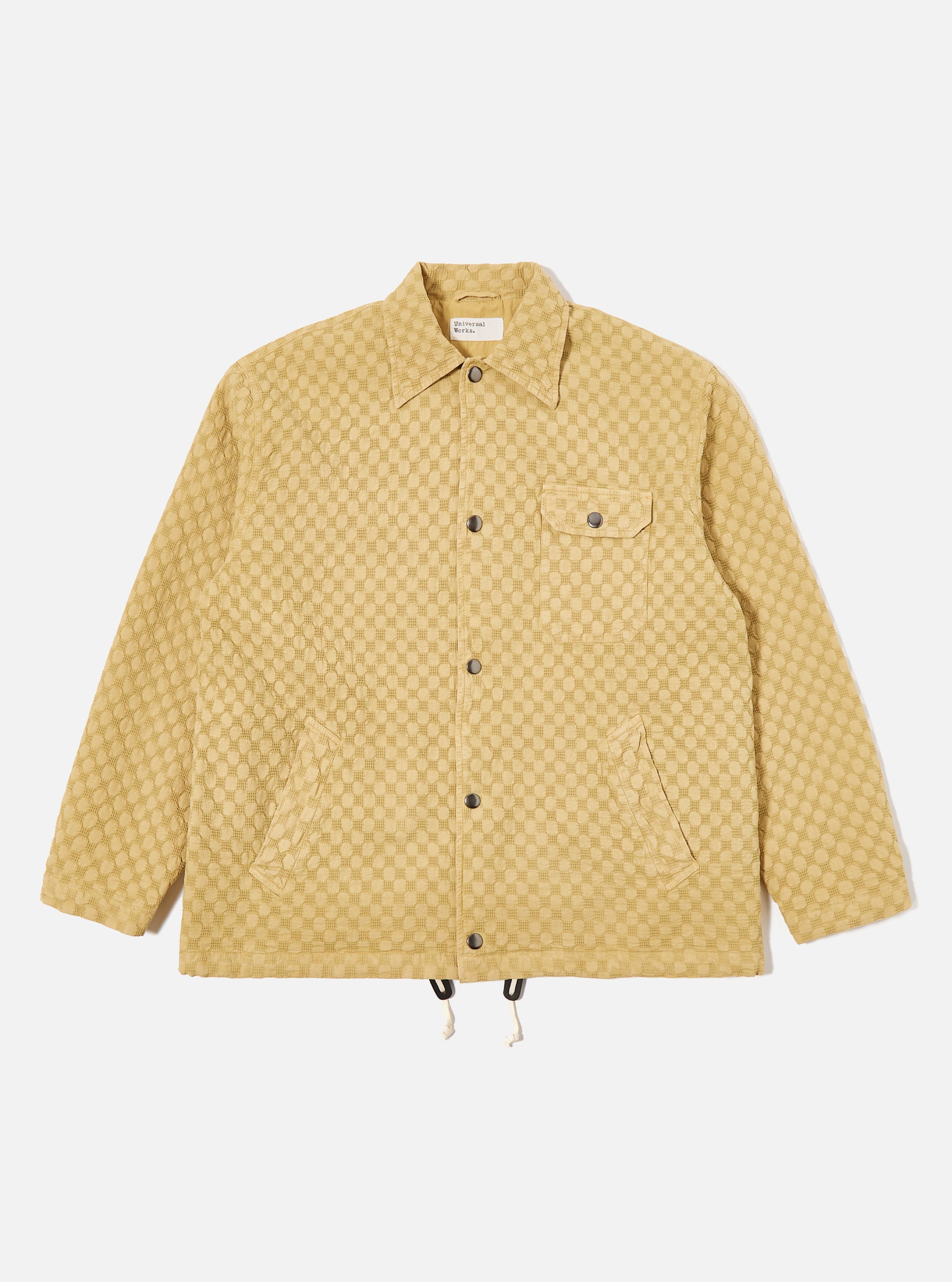 Camel Dot Waffle Head Coach Jacket