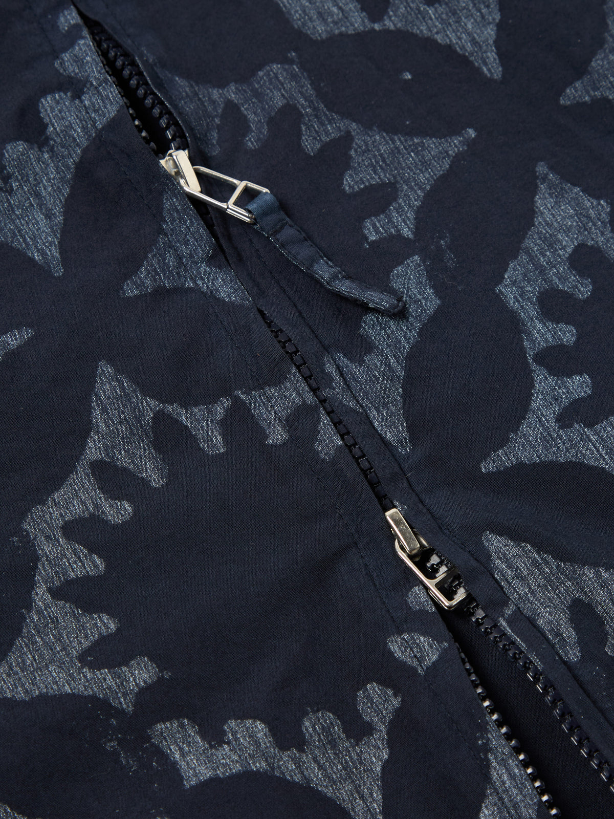 Navy Over Dyed Sun Print Windcheater