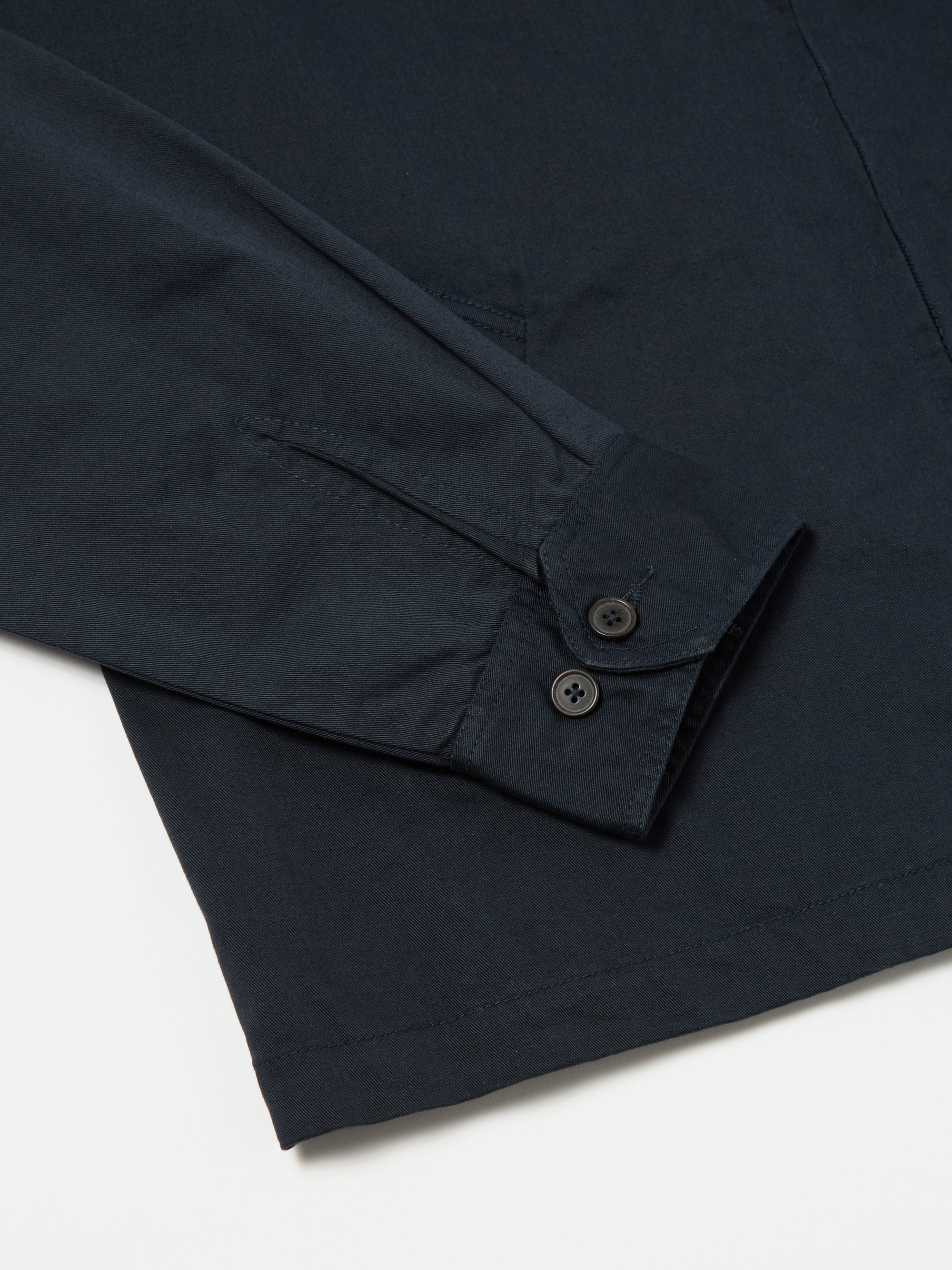 Navy Embroidered Twill Windcheater