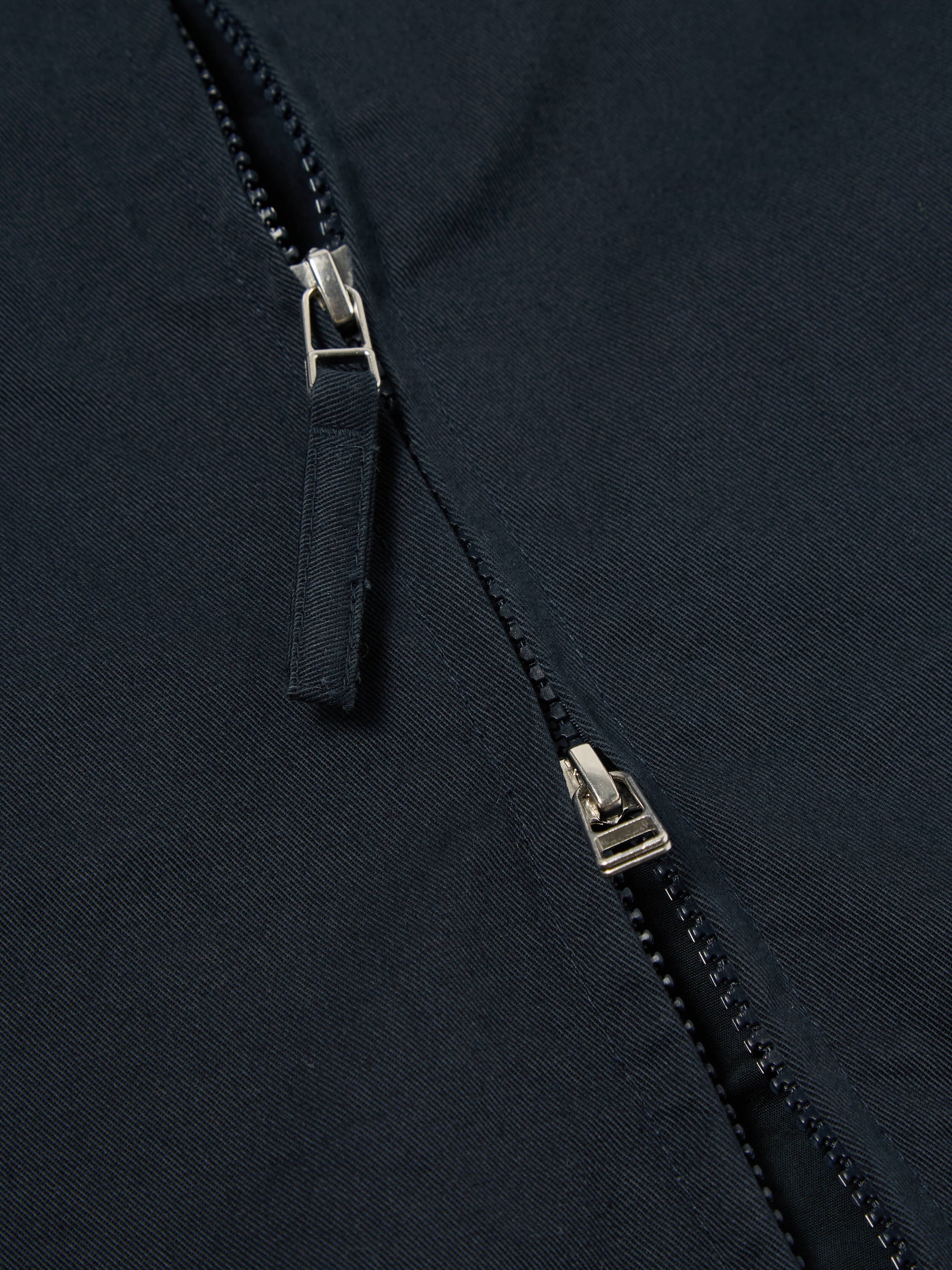 Navy Embroidered Twill Windcheater