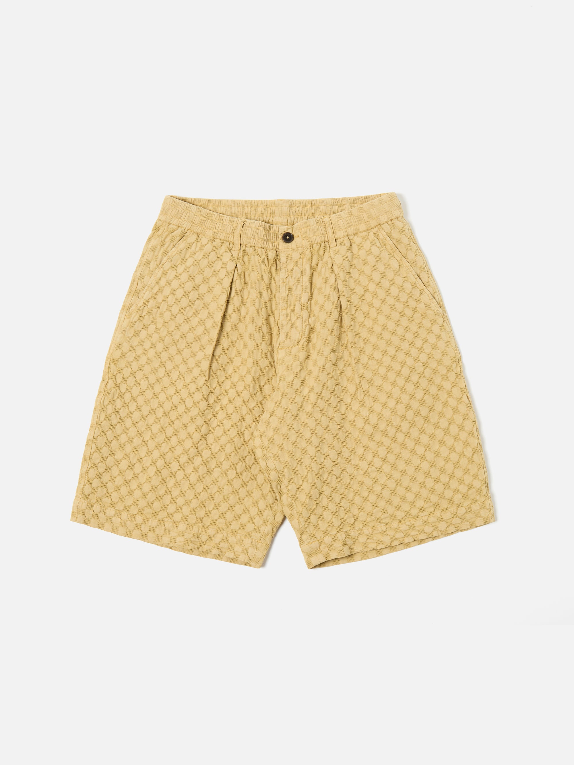 Camel Dot Waffle Pleated Track Short