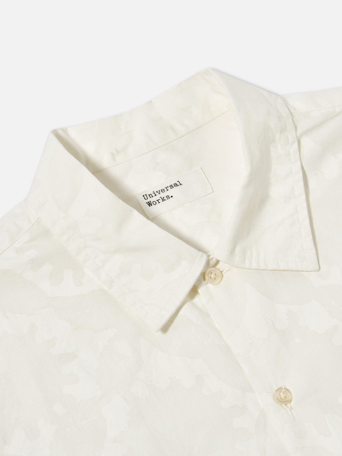 Ecru Sun Print Poplin Field Shirt