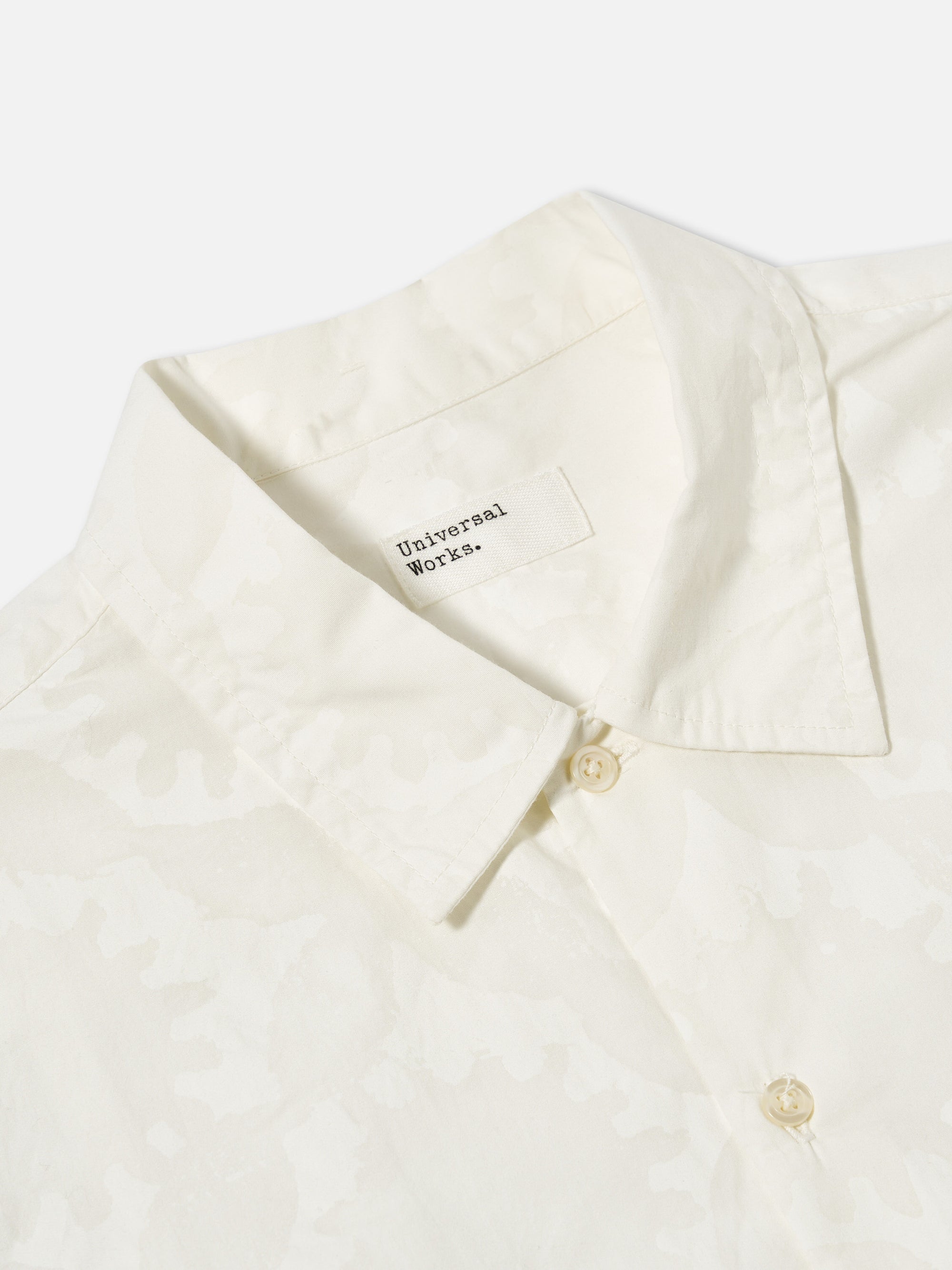 Ecru Sun Print Poplin Field Shirt