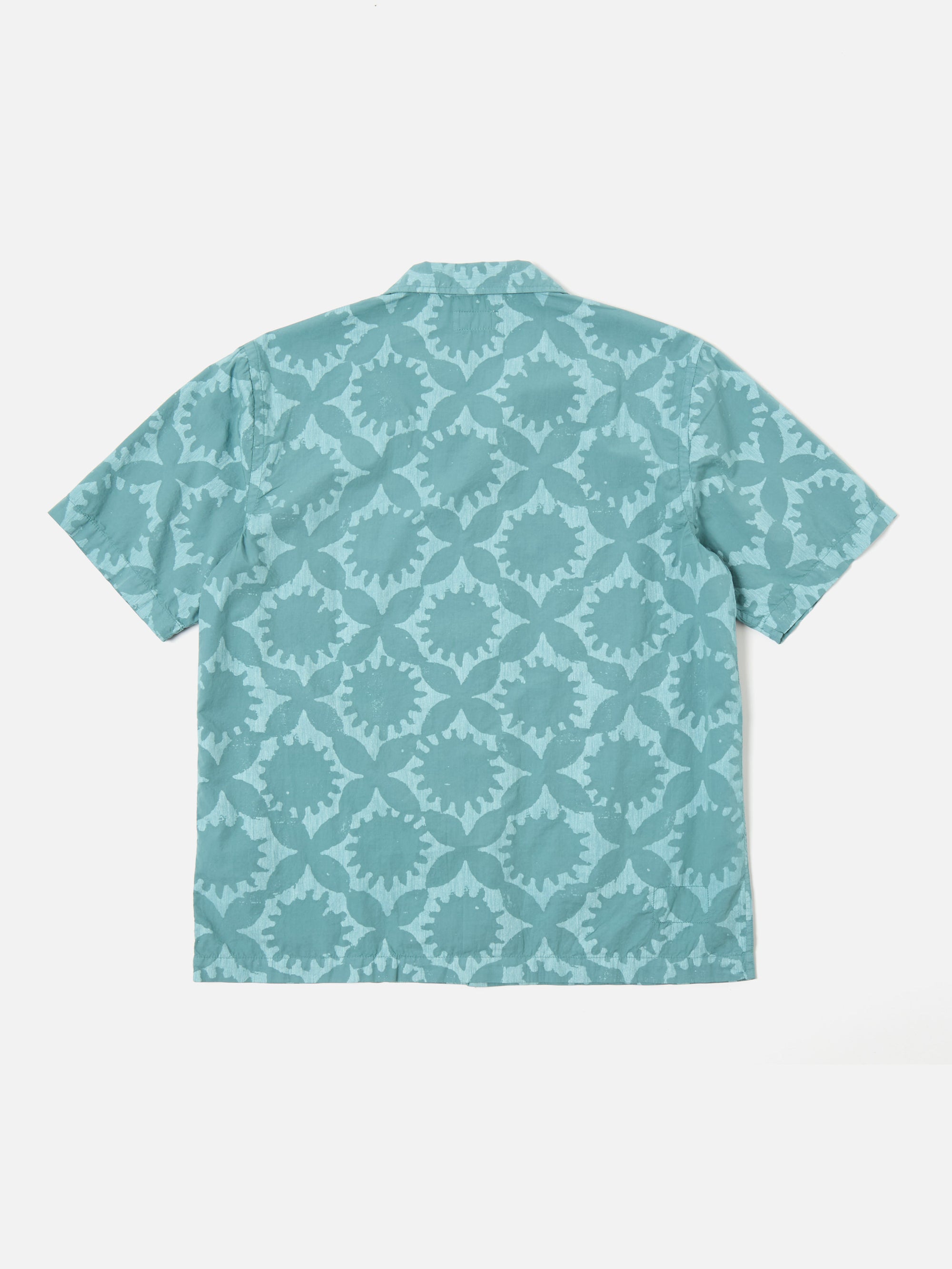 Sea Blue Sun Print Road Shirt