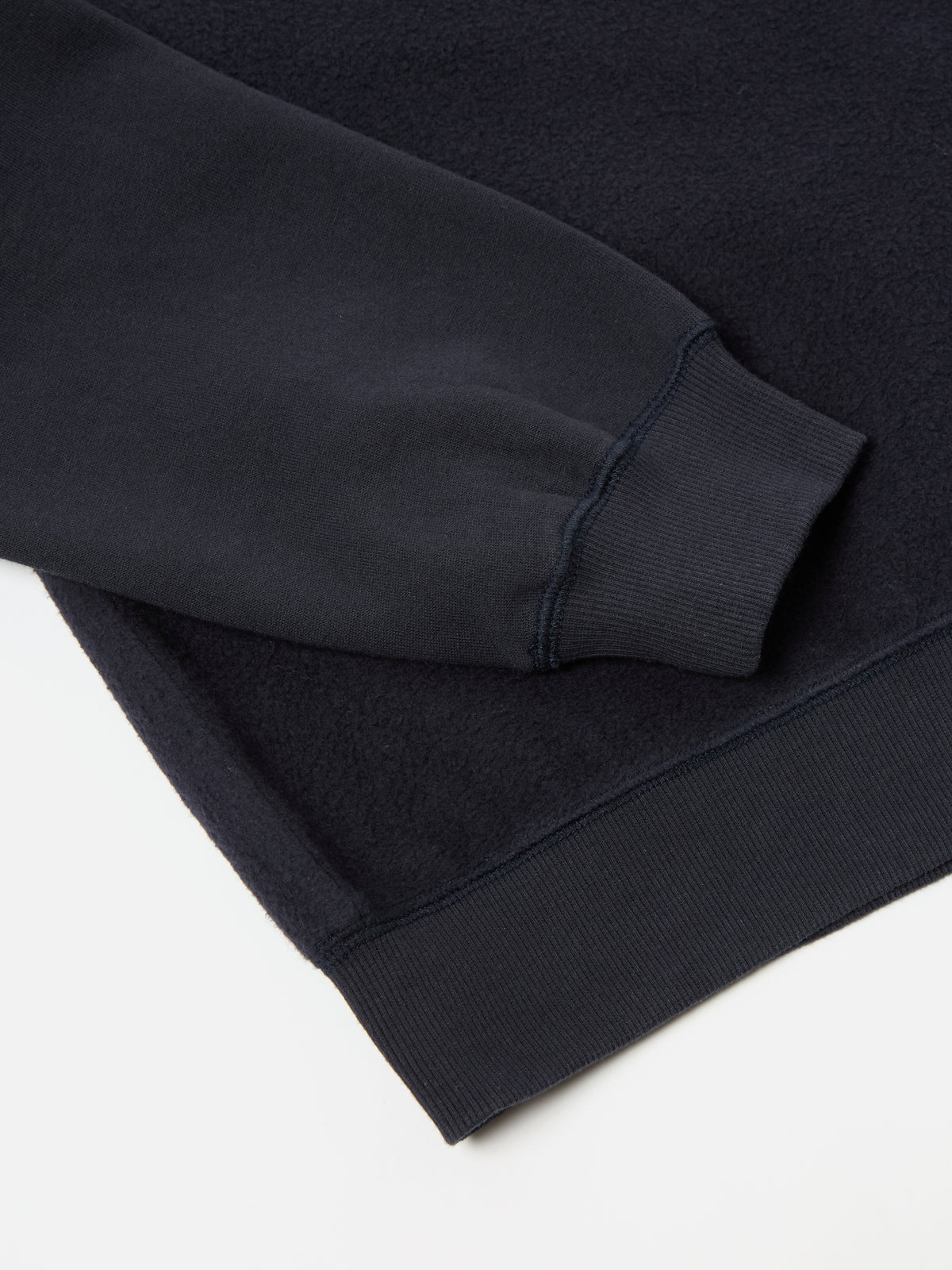 Navy Hotel Deluxe' Embroidered Brush Back Crew Sweat