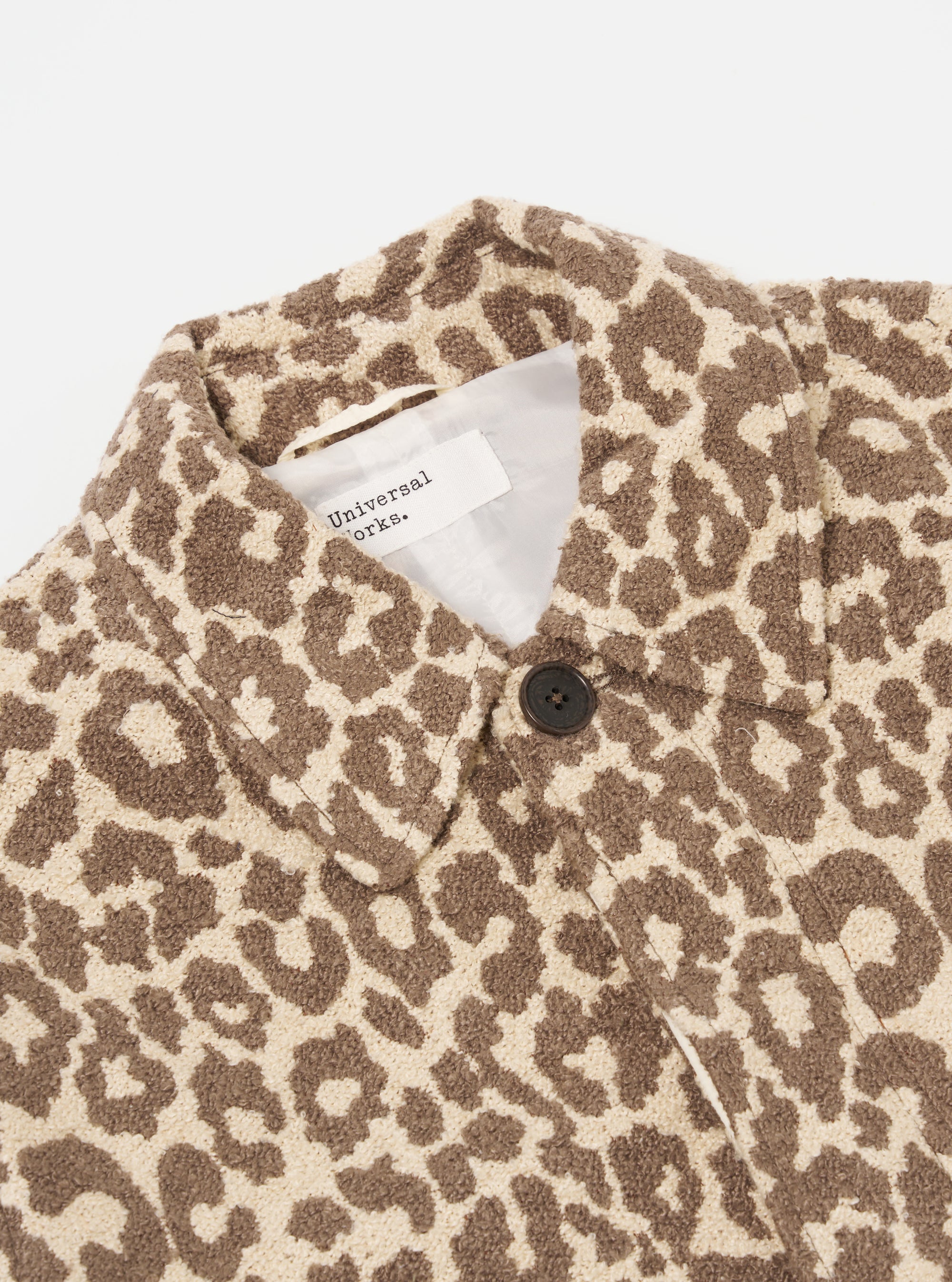 Natural Crazy Leopard Account Coat