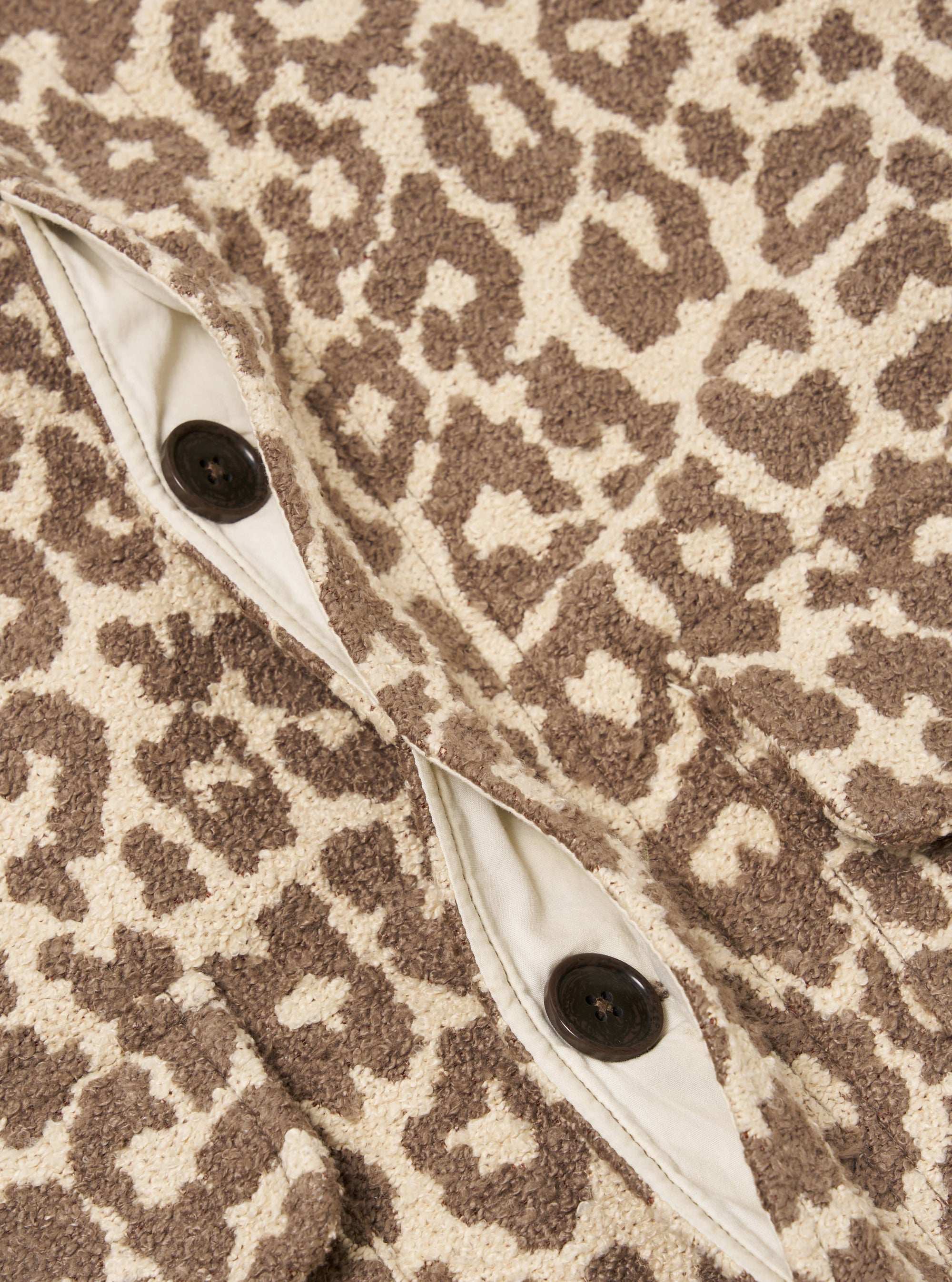 Natural Crazy Leopard Account Coat