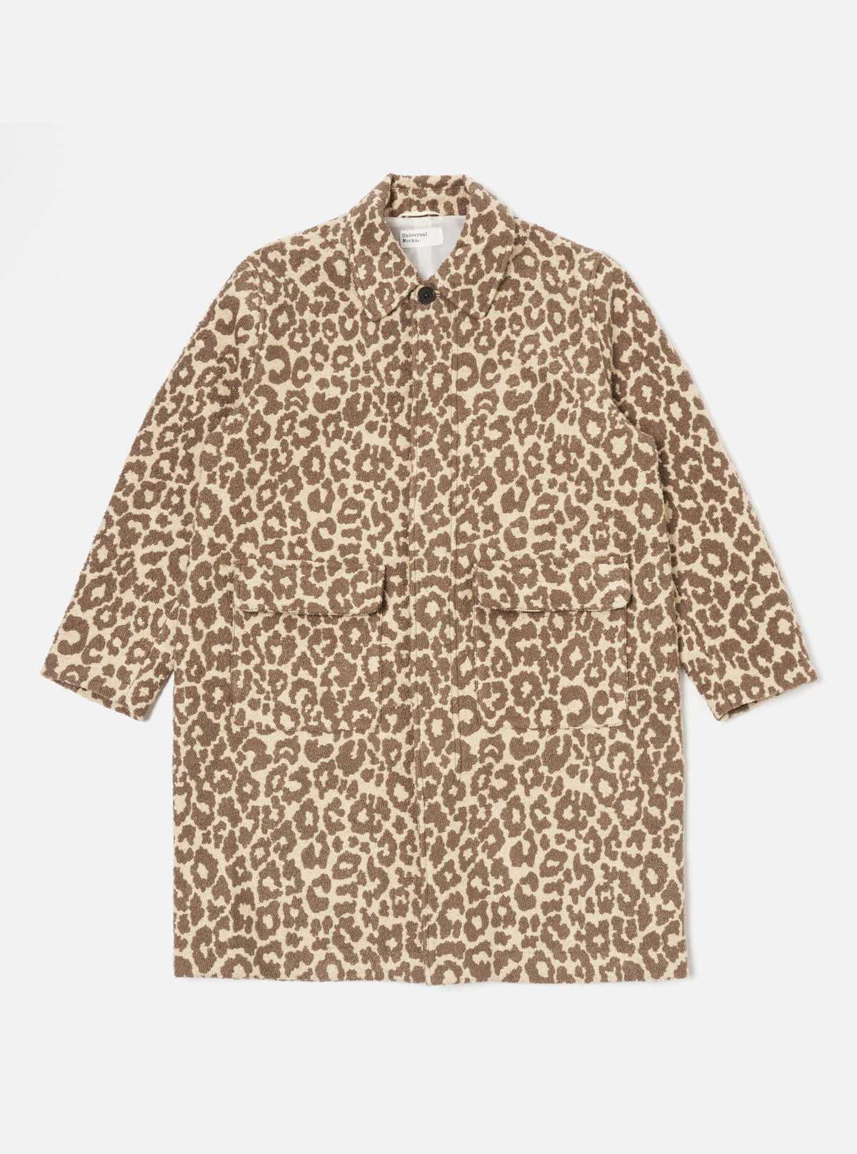 Natural Crazy Leopard Account Coat