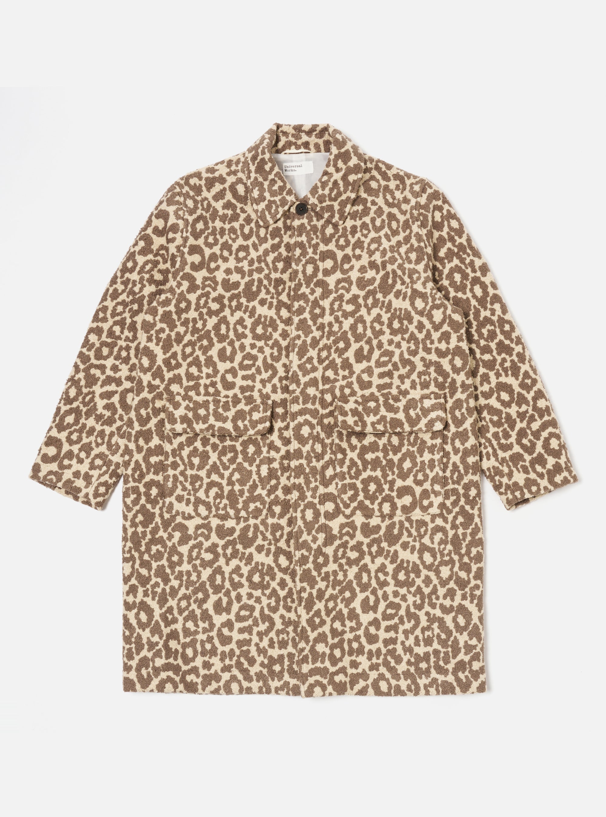 Natural Crazy Leopard Account Coat