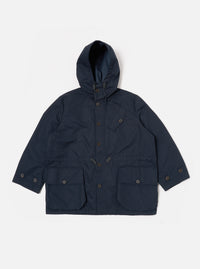 Navy Brushed Polytech Boston Parka