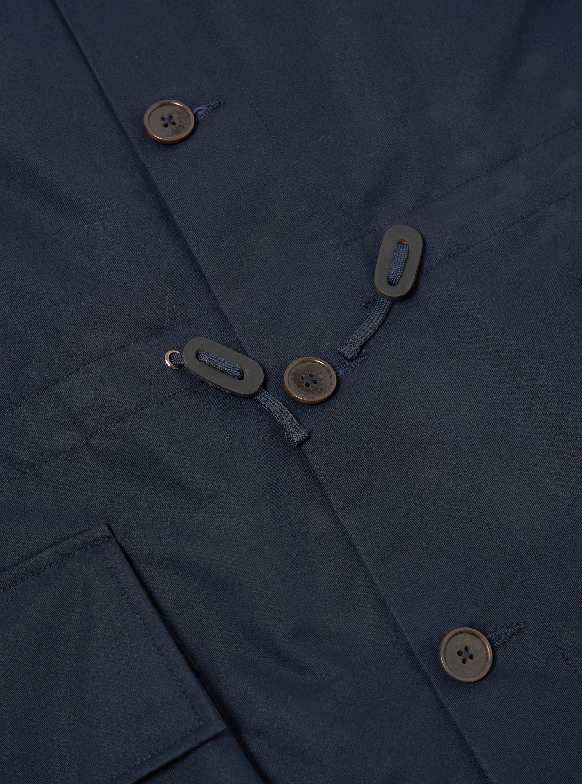 Navy Brushed Polytech Boston Parka