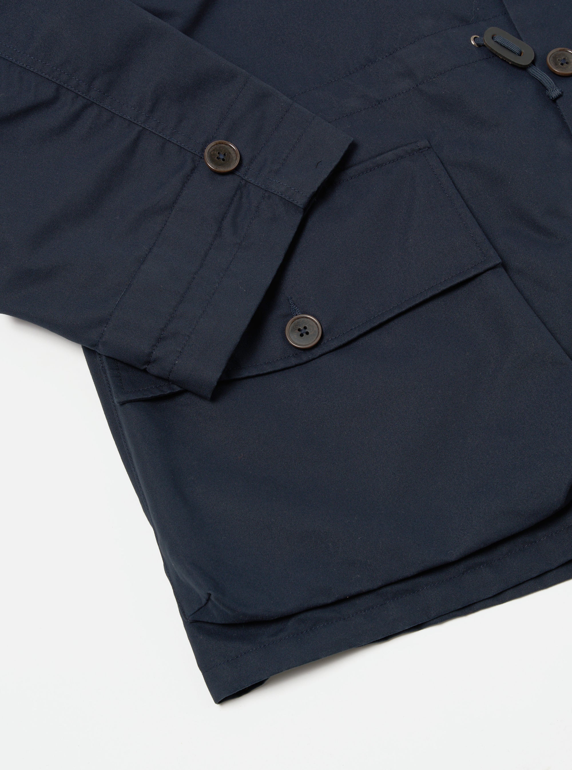 Navy Brushed Polytech Boston Parka