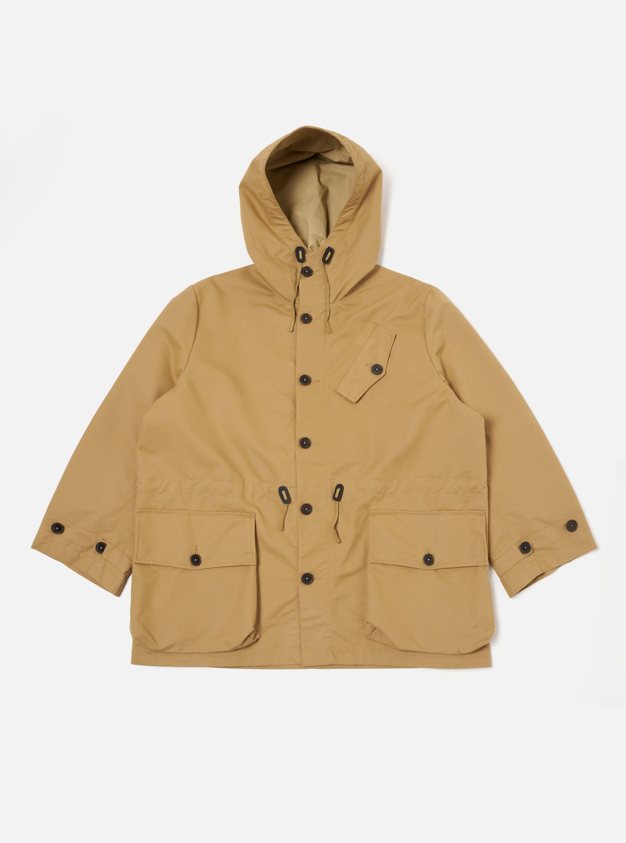 Sand Brushed Polytech Boston Parka