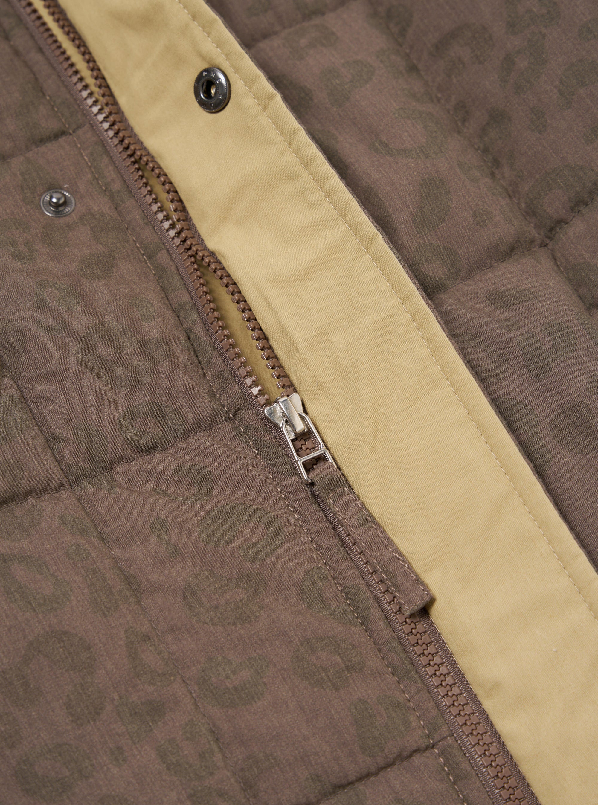 Sand Leopard Recycled Polytech Carlton Jacket