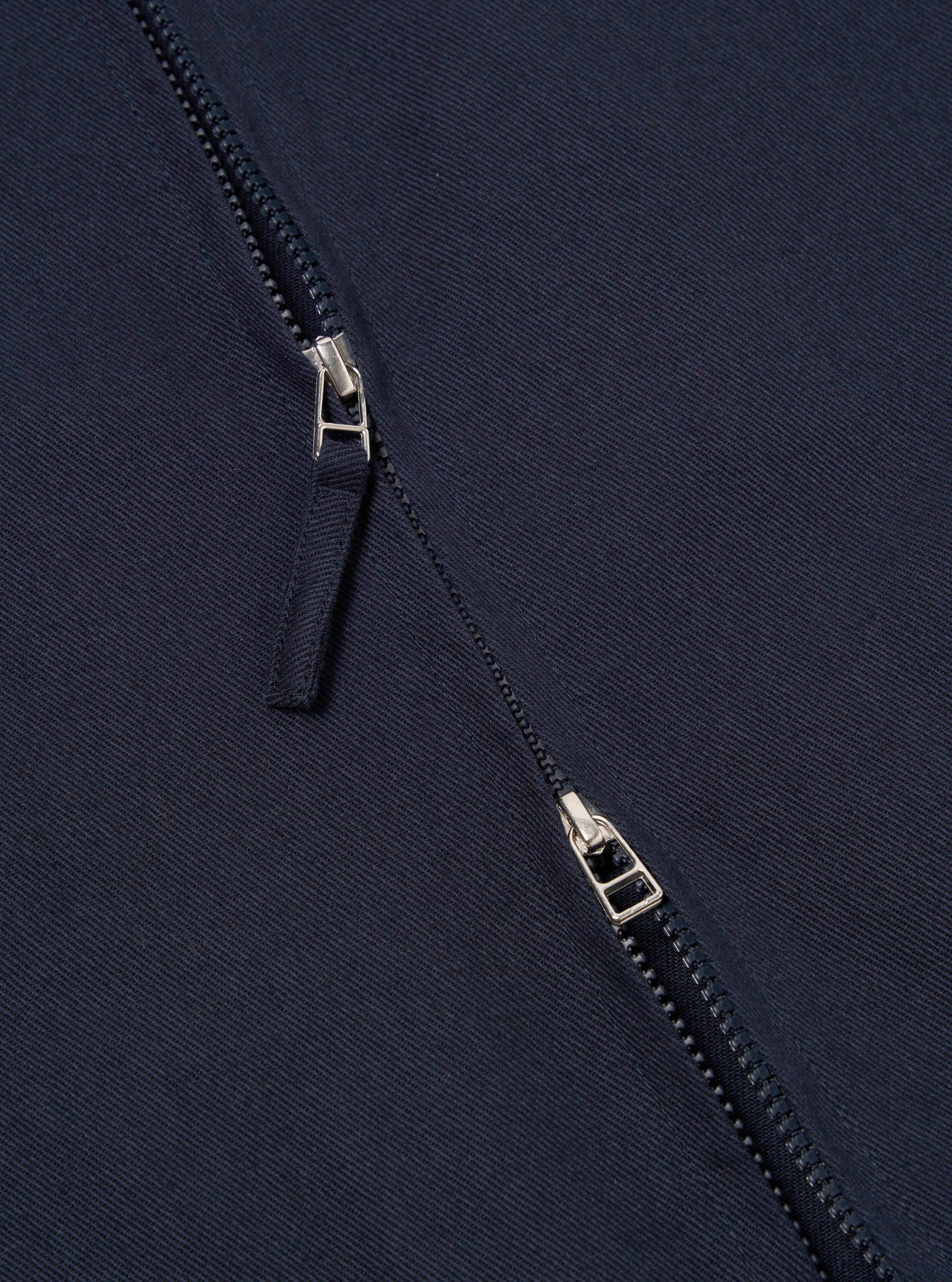 Navy Embroidered Works Twill Windcheater