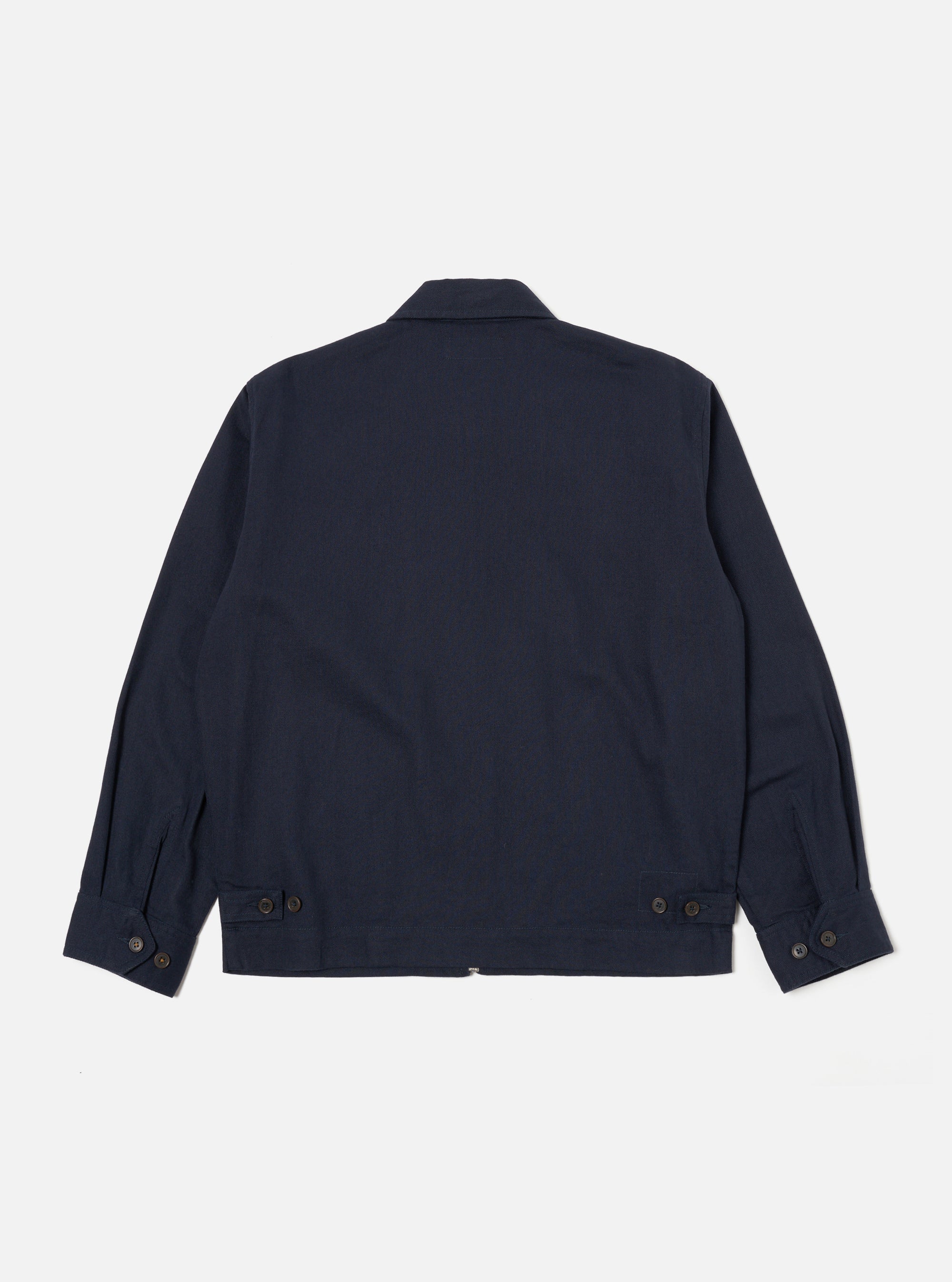 Navy Embroidered Works Twill Windcheater