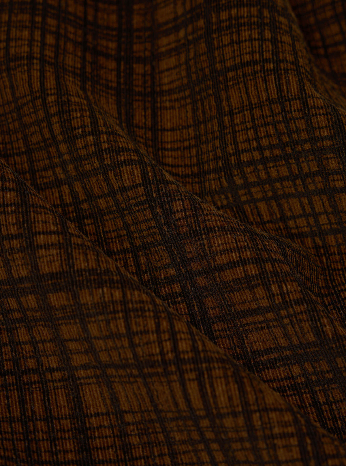 Brown Check Cord Seersucker Uniform Jacket
