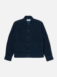 Navy Check Cord Seersucker Uniform Jacket