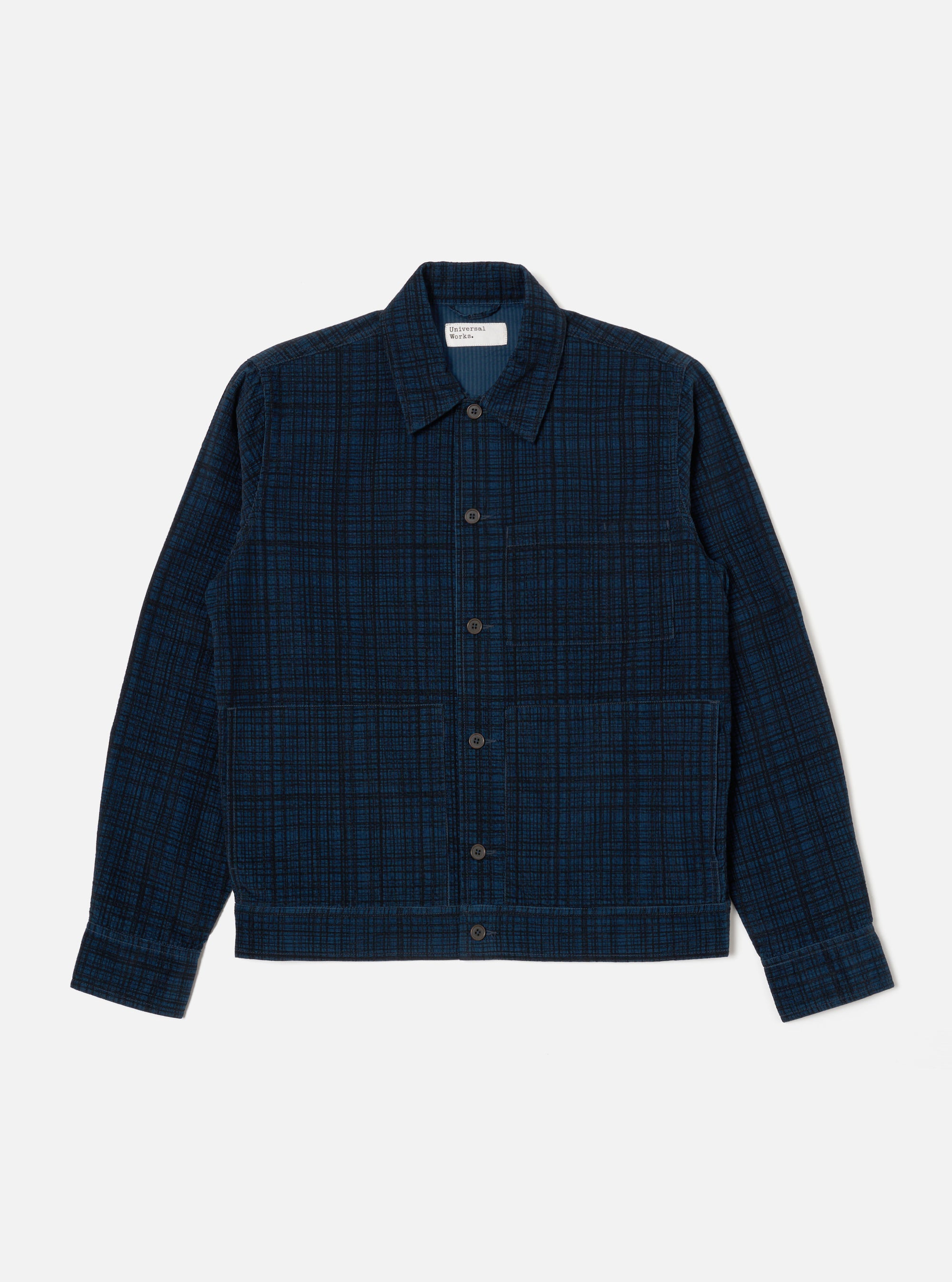 Navy Check Cord Seersucker Uniform Jacket